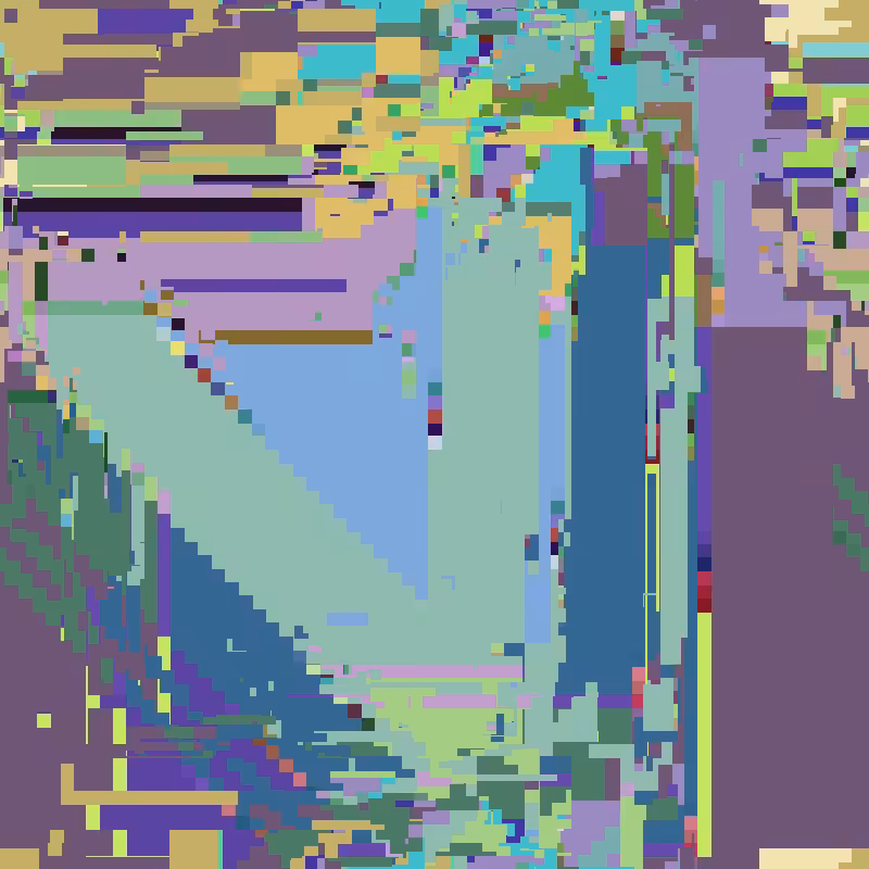 Cascade automata, pixel nature #9