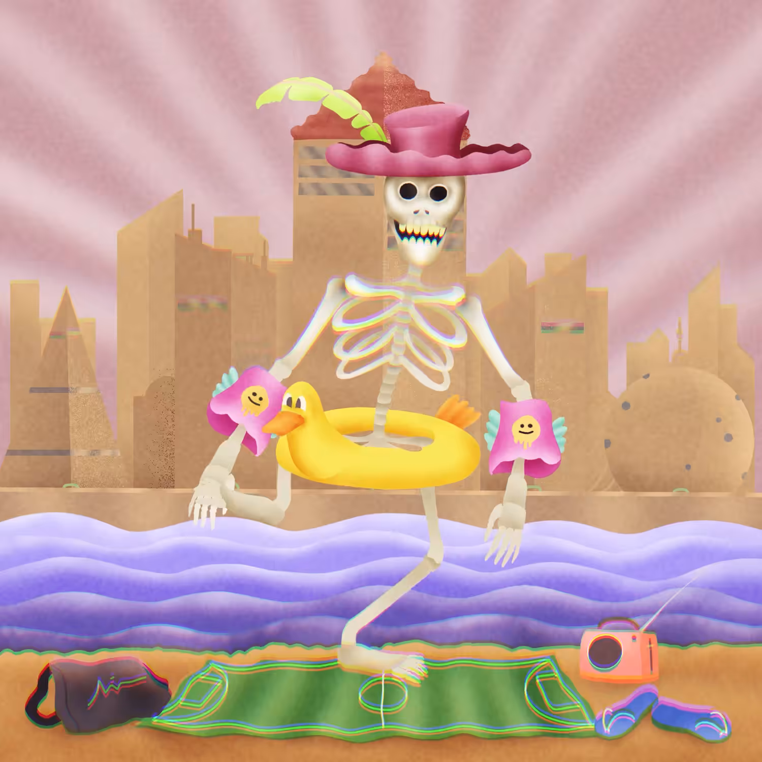 The Death is dancing at the sea
