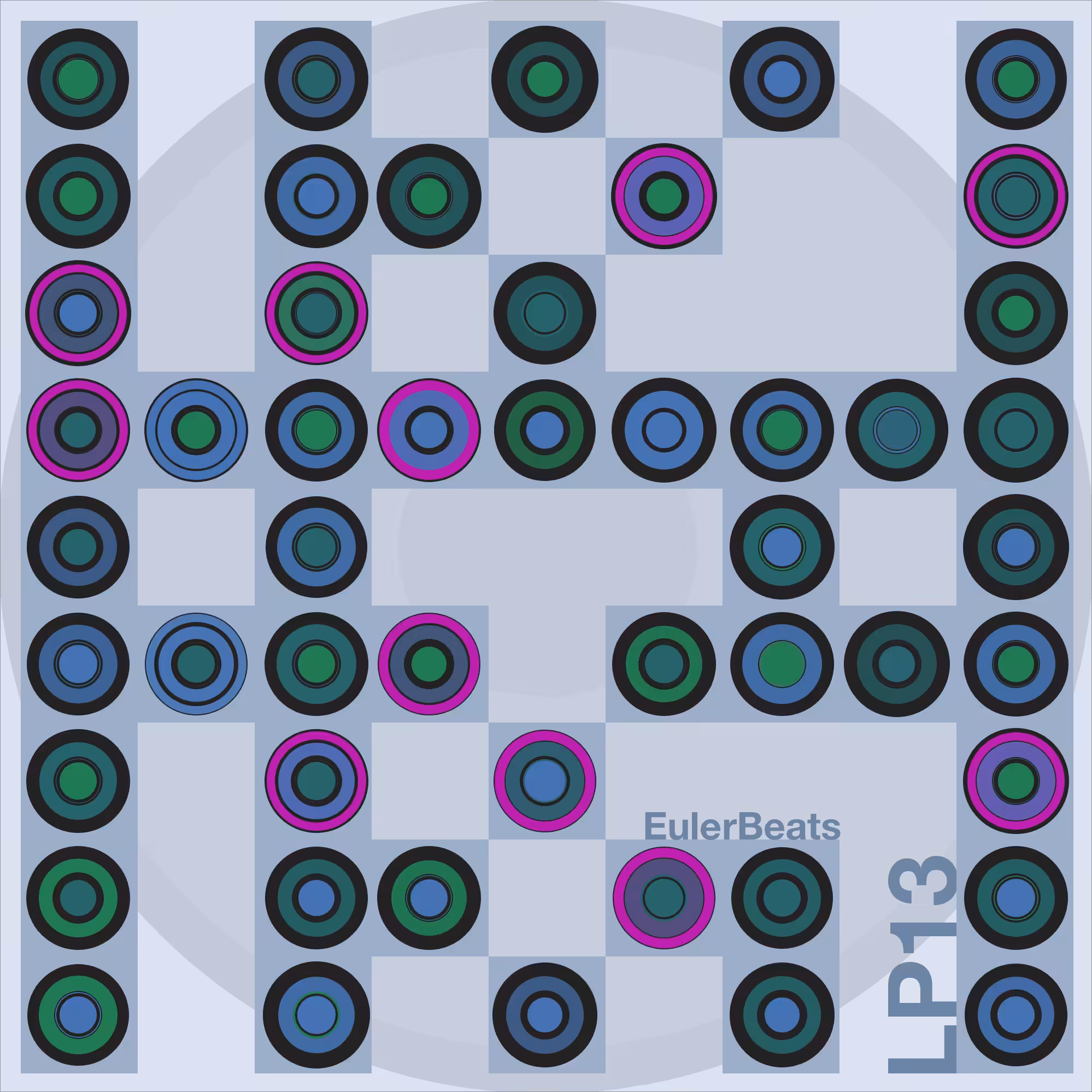 Eulerbeats LP13 Generative Cover Art: #25