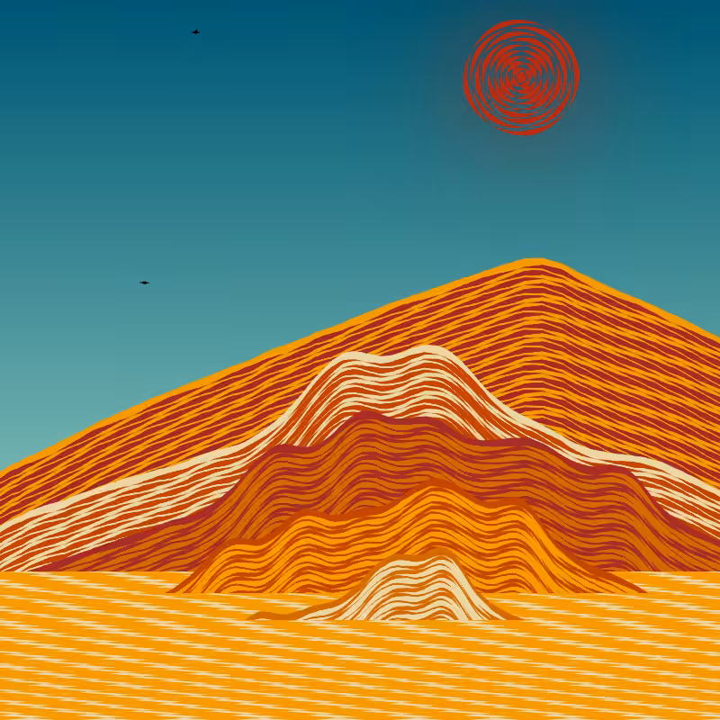 Painted Mountain Sunset #32