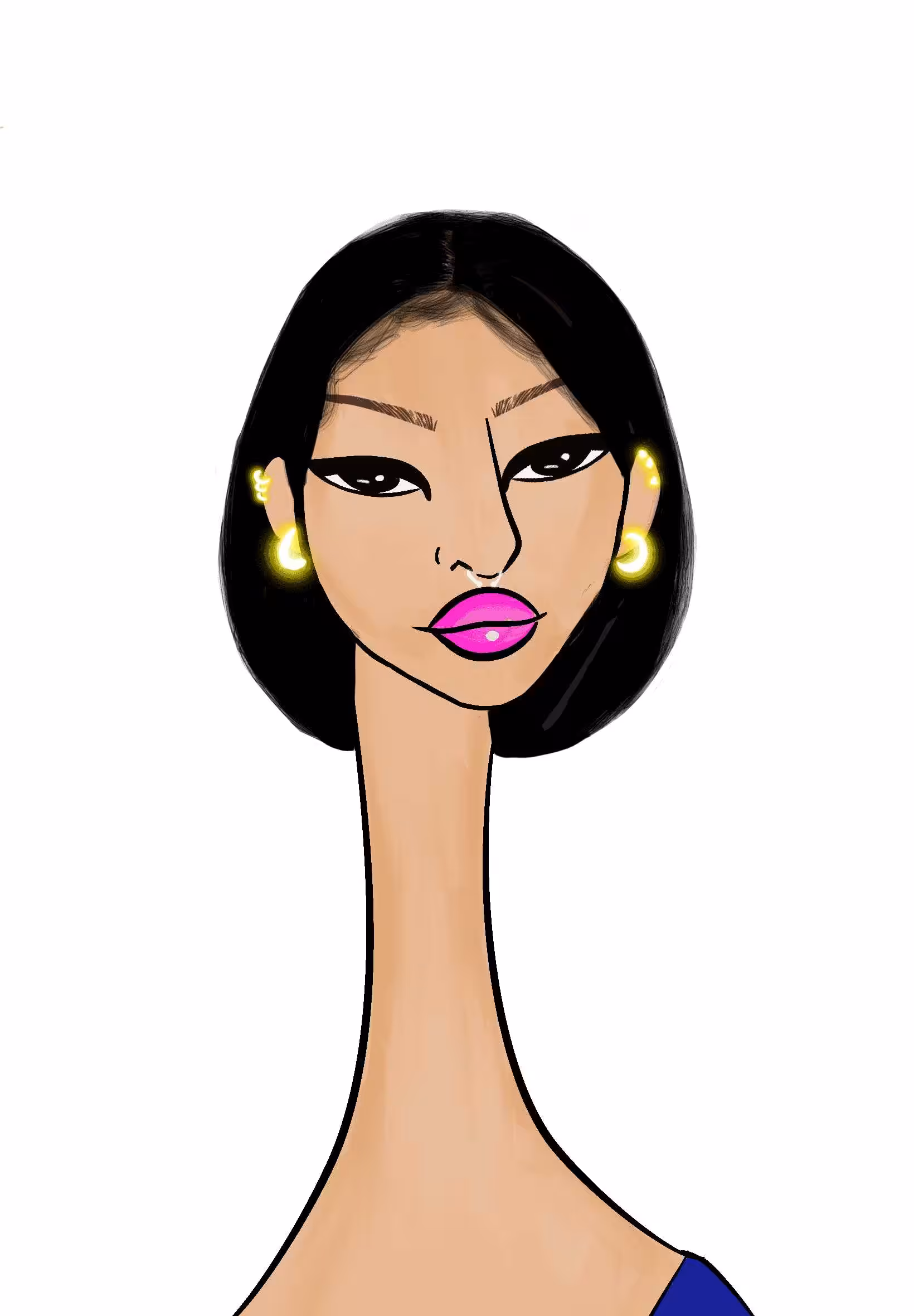 Long Neckie Lady #1820