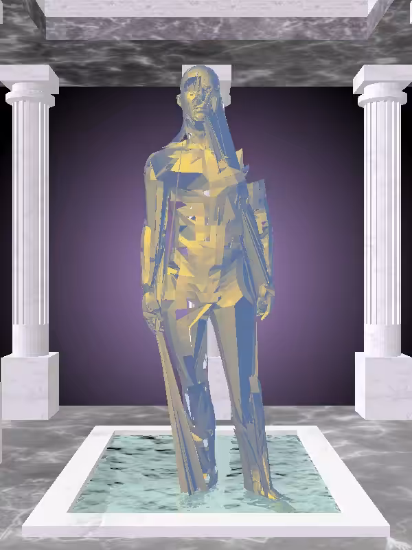 HeavenComputer: The Fragmented Excited Sunlit Cobalt Man #6663