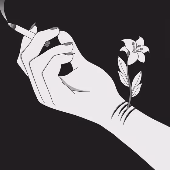 Last cigarette before dying (animated)