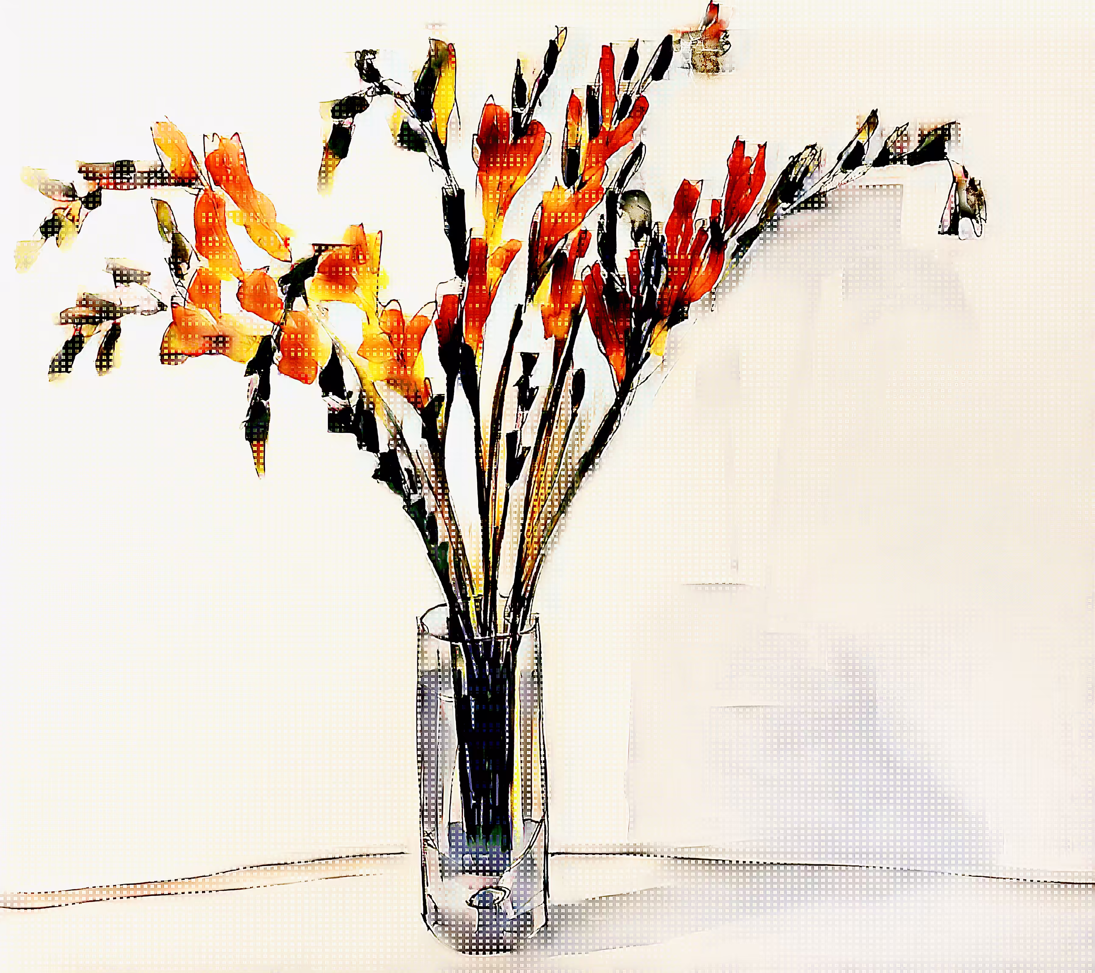 PostGANnism, the flower arrangement