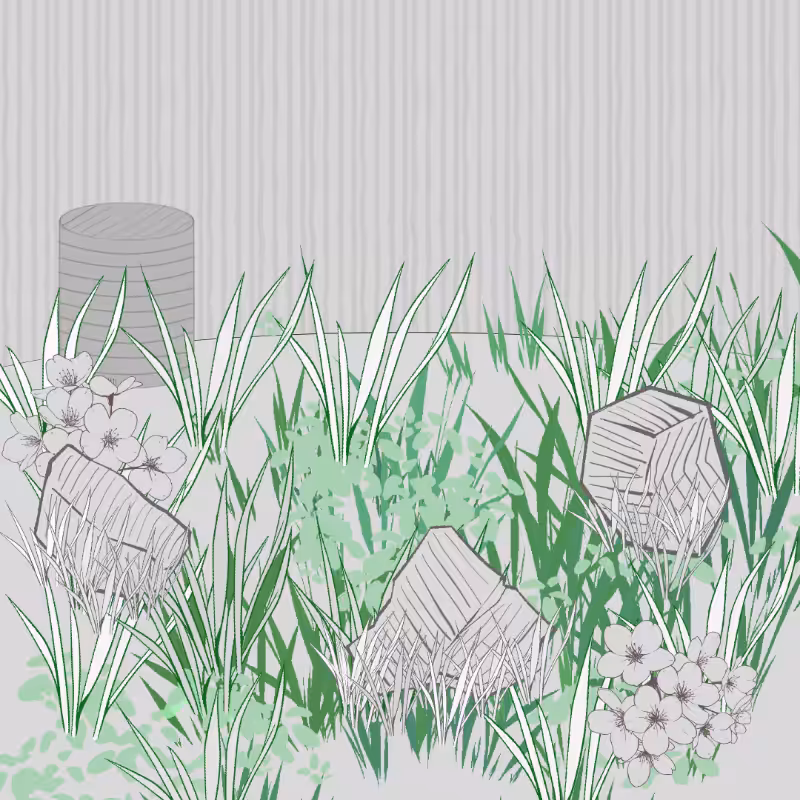 Wild Grass and Rubble #127