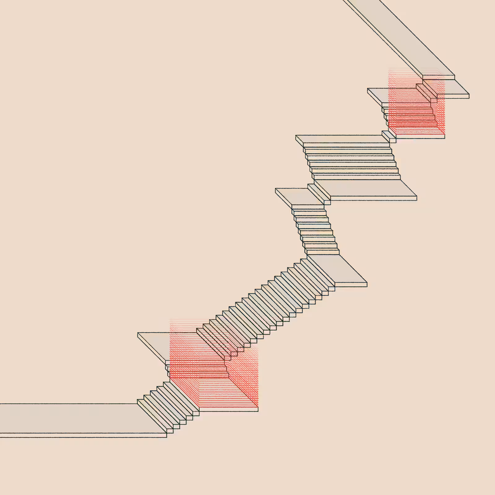 Stairs in a room