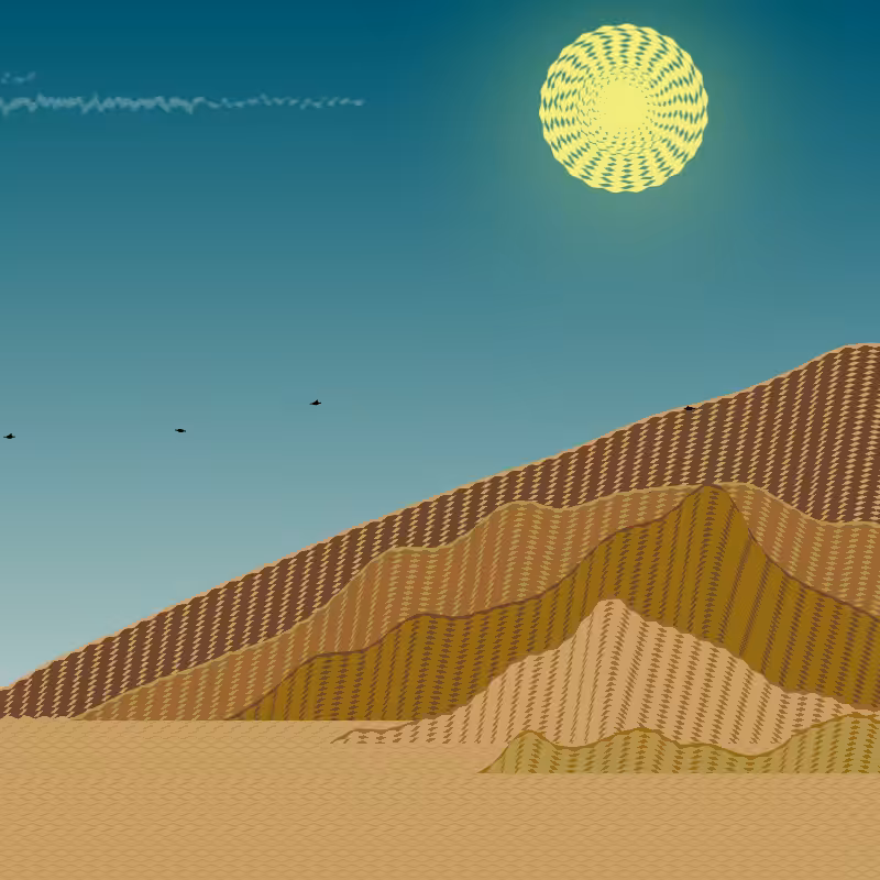 Painted Mountain Sunset #62