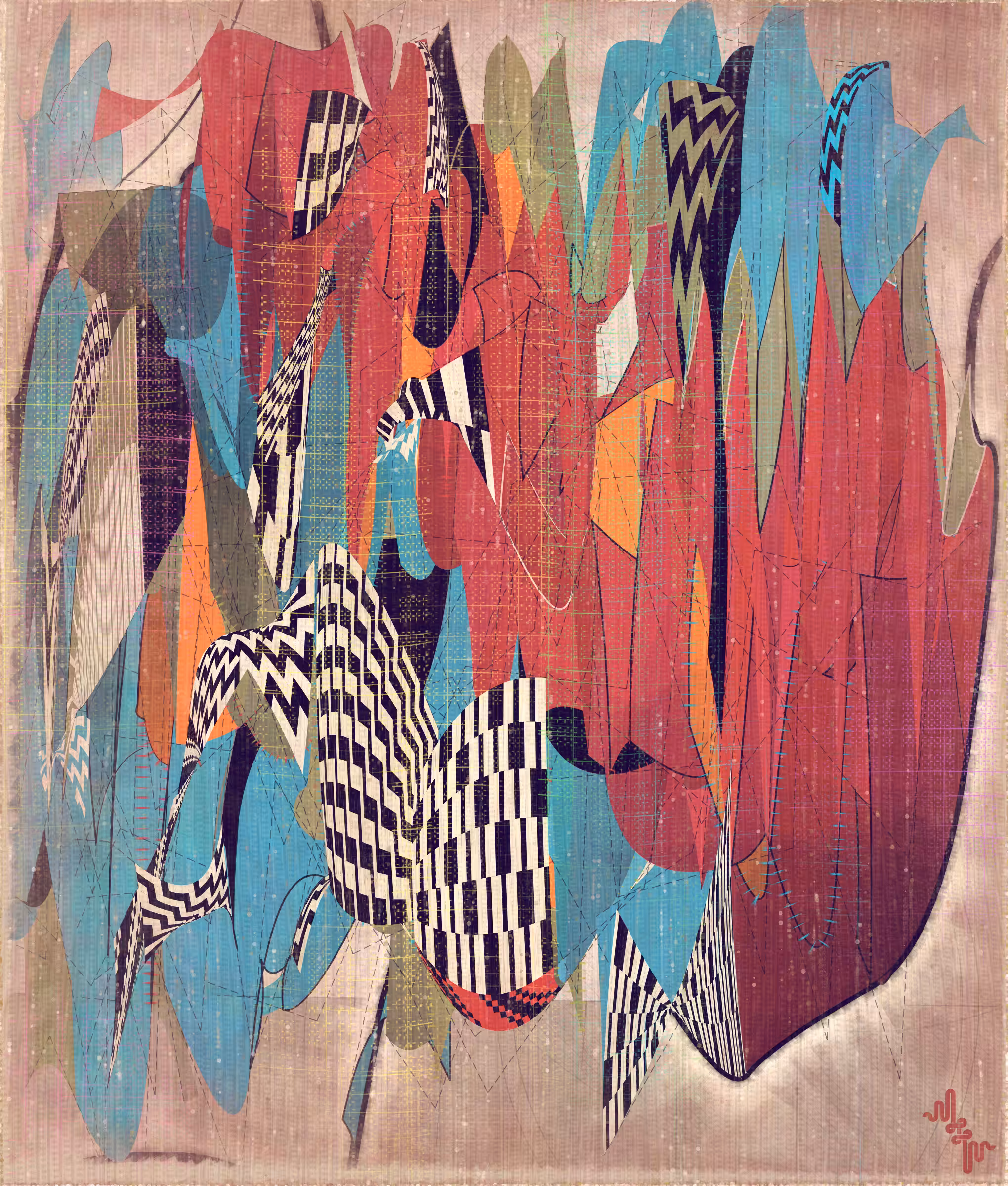 Amplitudes of Canvas #115