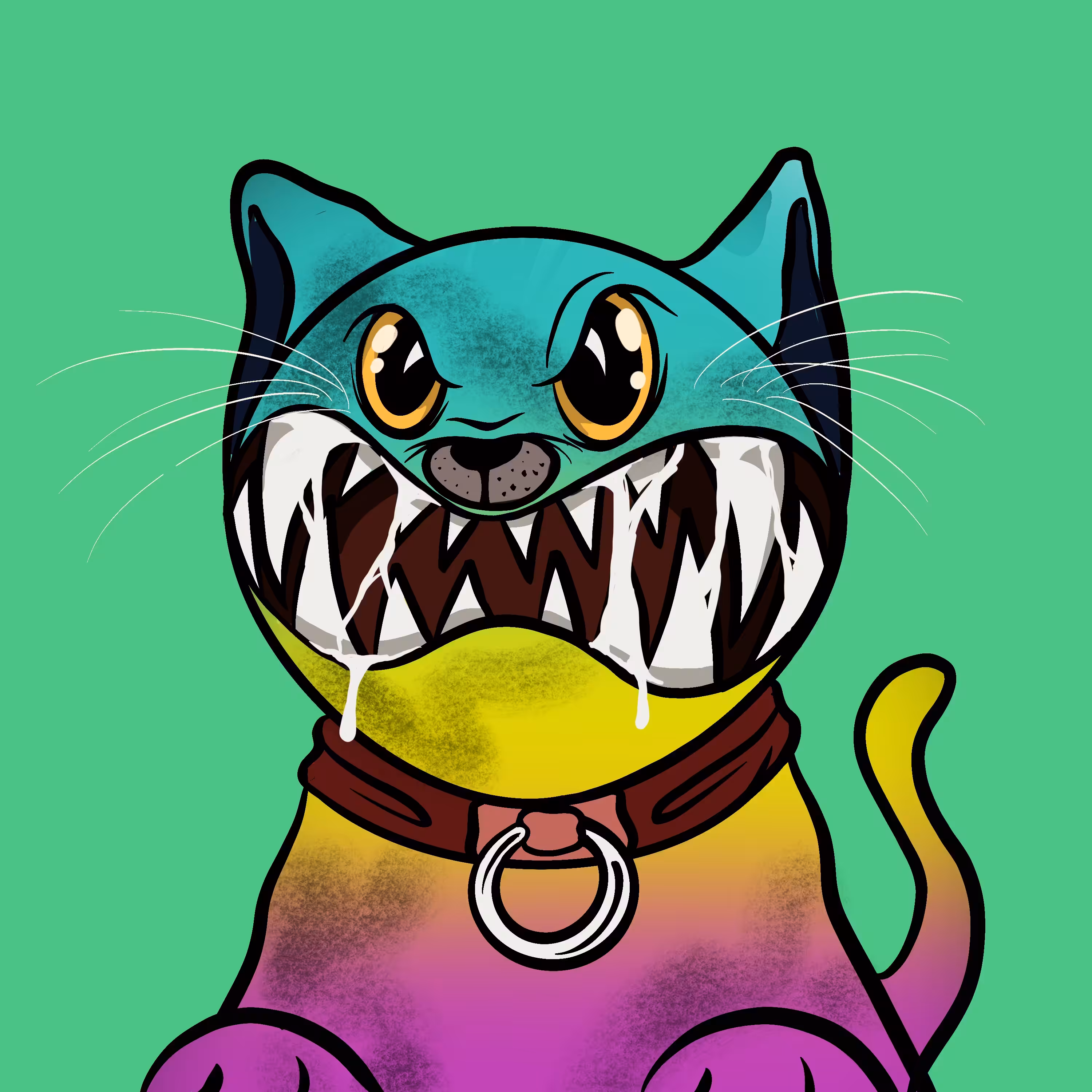 angry colorfull