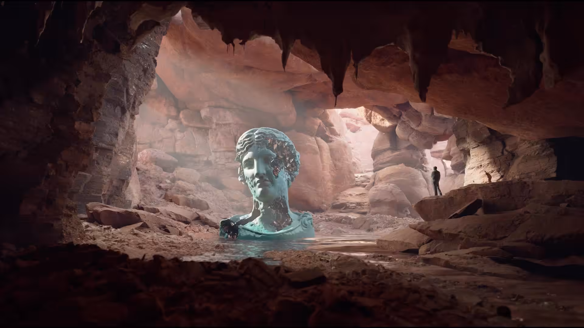 Eroding and Reforming Bust of Melpomene (Martian Day) #10/150