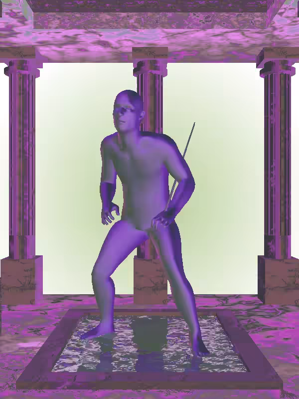 The Kicking Bright Purple Man #22