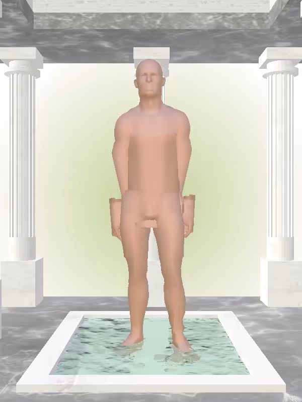 HeavenComputer: The Phone Calling Metallic Brick Man #7535