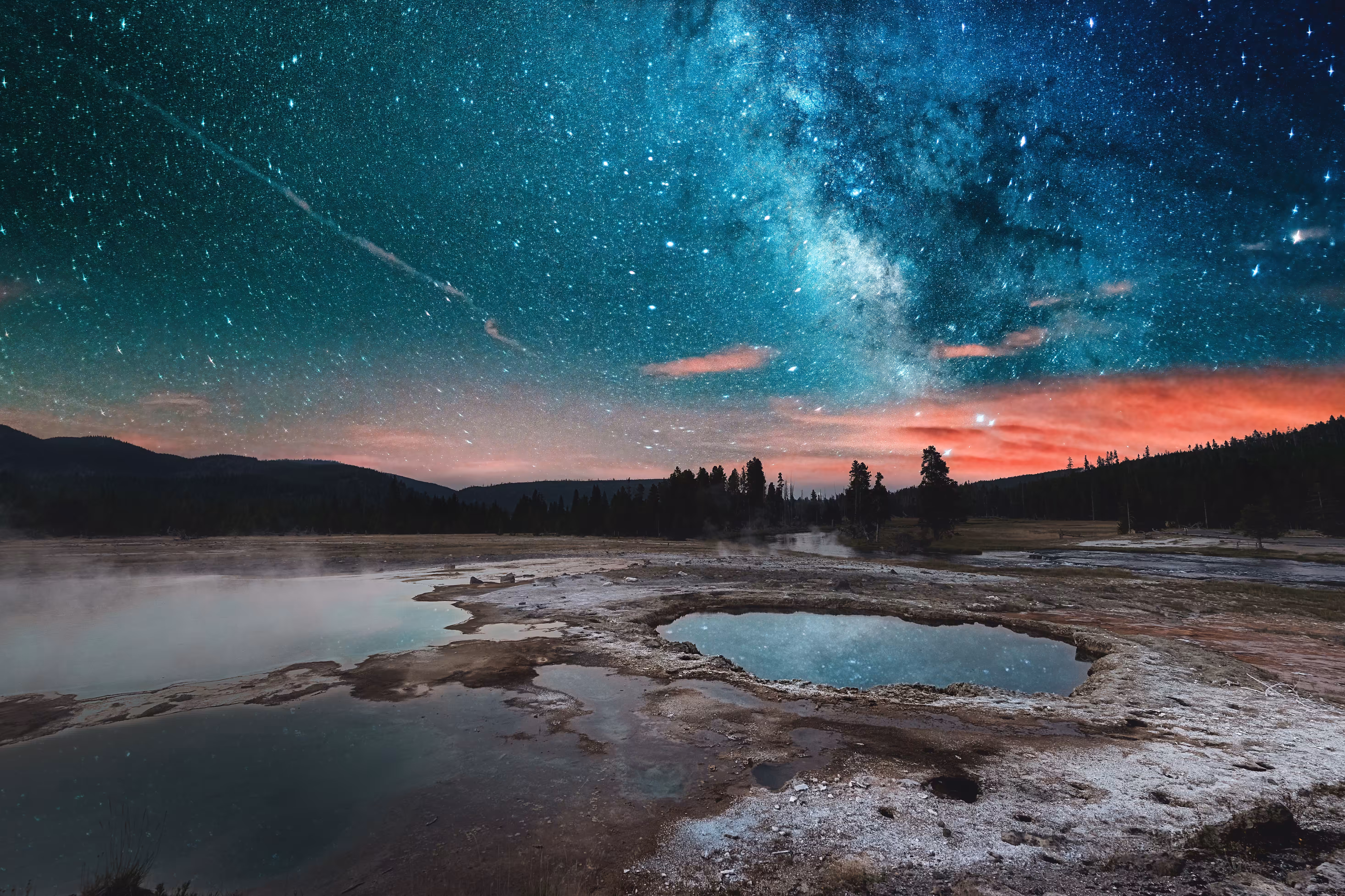 Stars over Yellowstone