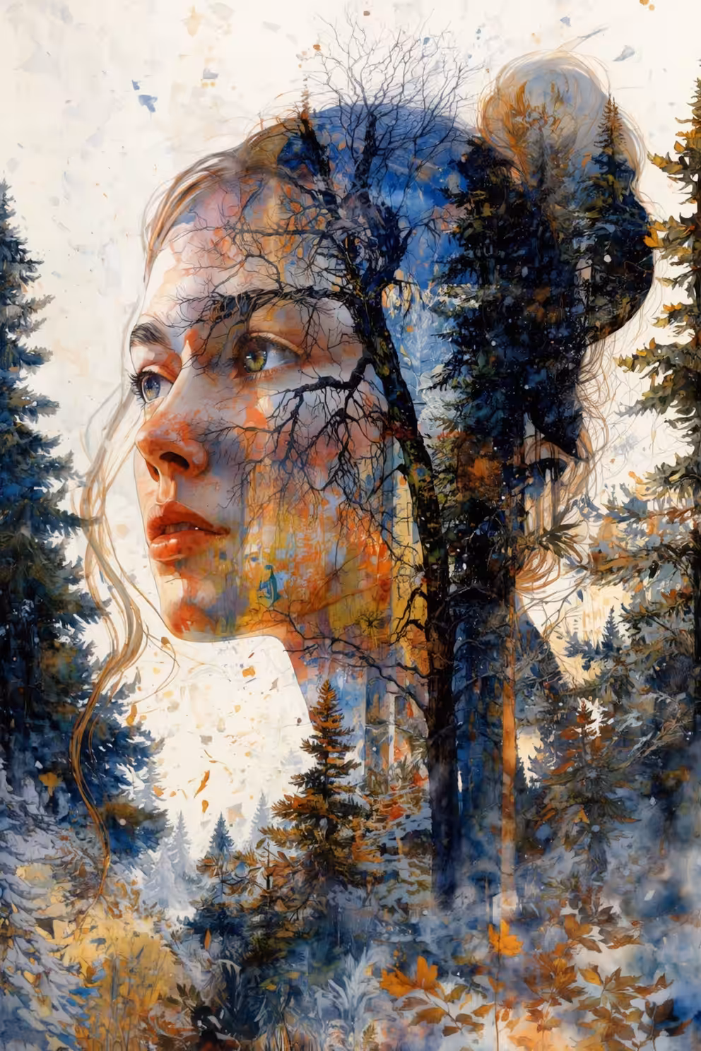 Autumn face
