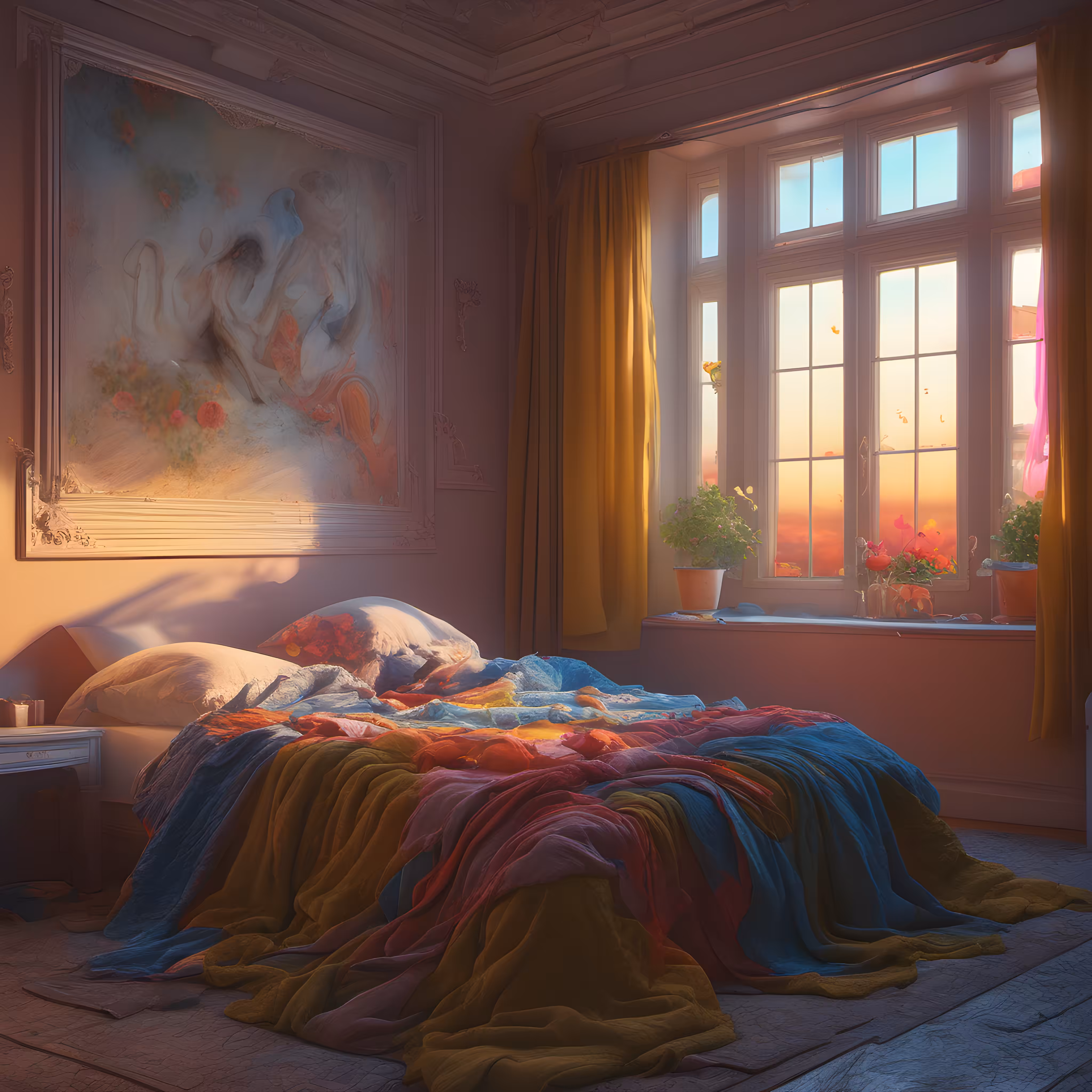 "Colorfulness of the Morning Calm"