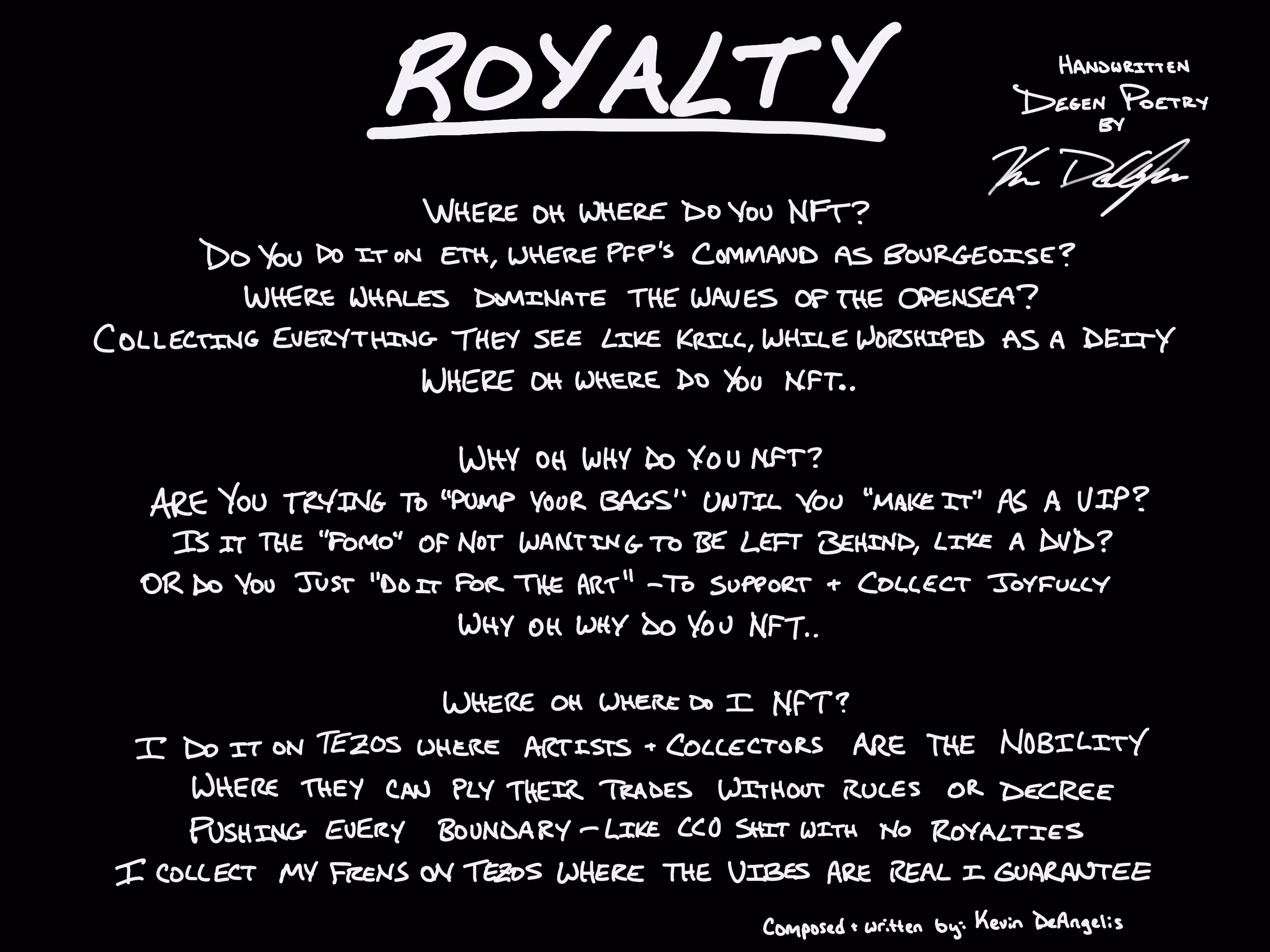 Royalty (Handwritten Edition)