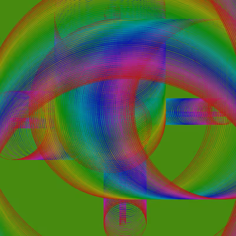 Fibonacci Rainbow Spirals var12 #1