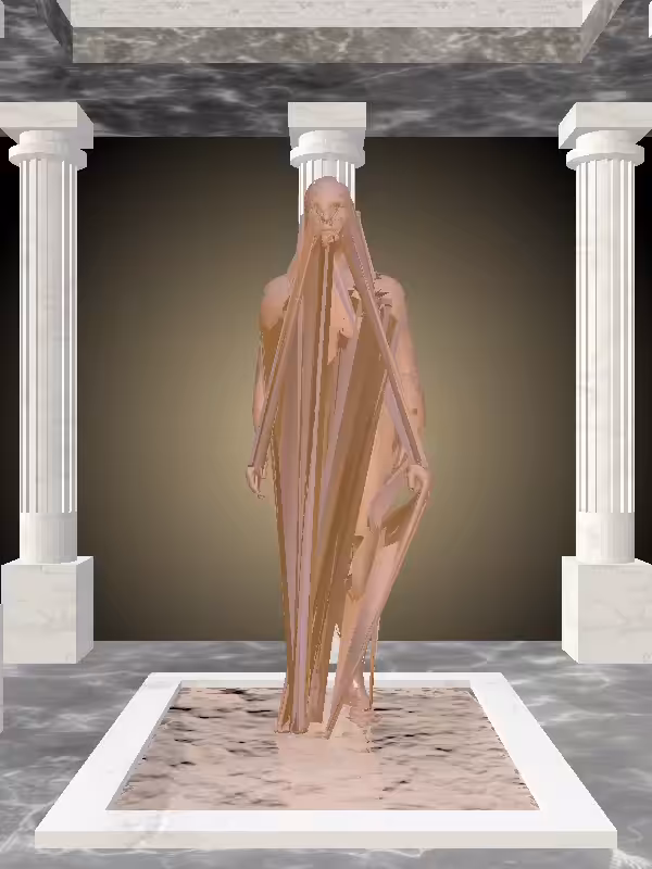 HeavenComputer: The Receding Metallic Brick Man #5299