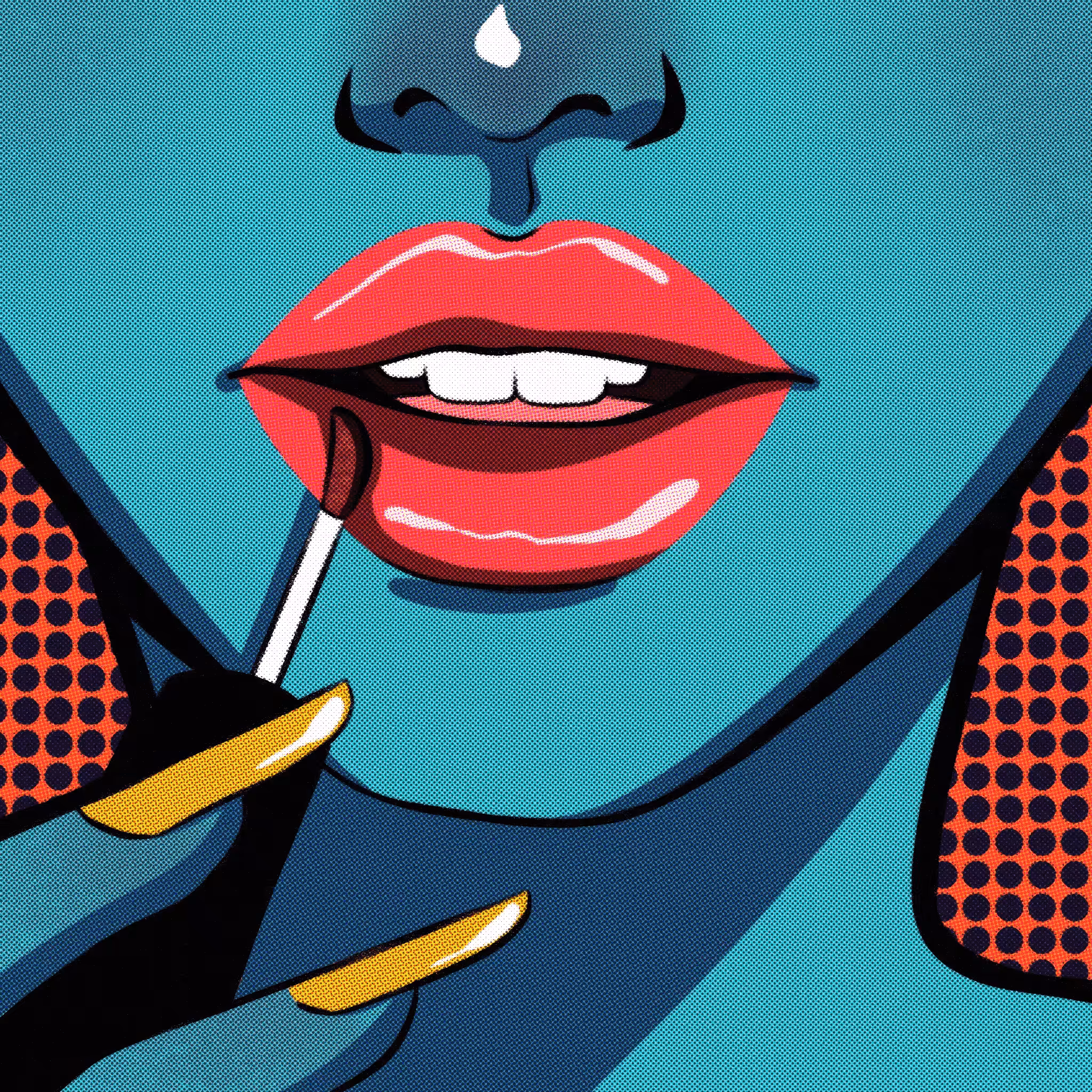 I can't live without LIPSTICK: Flash pink