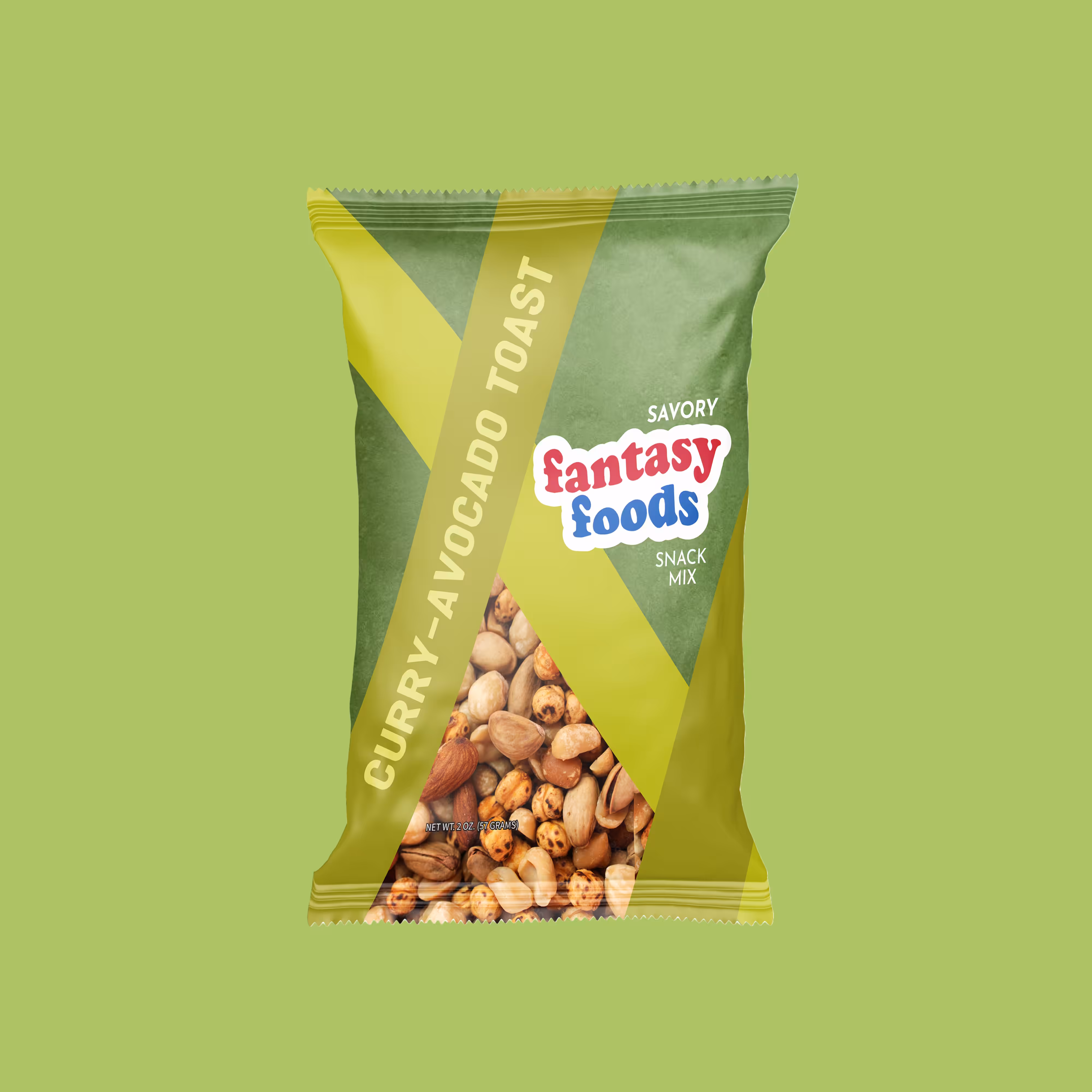 curry-avocado toast mixed nuts