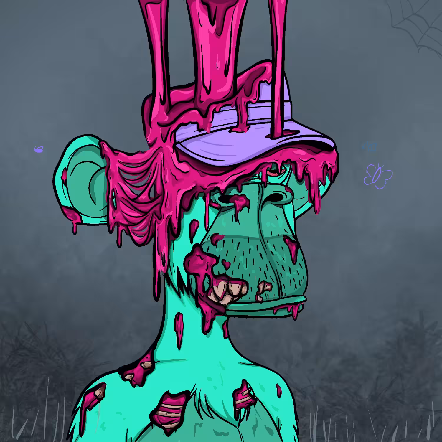 ytopp x BAYC - ZOMBIE GARDEN APE (ANIMATED)