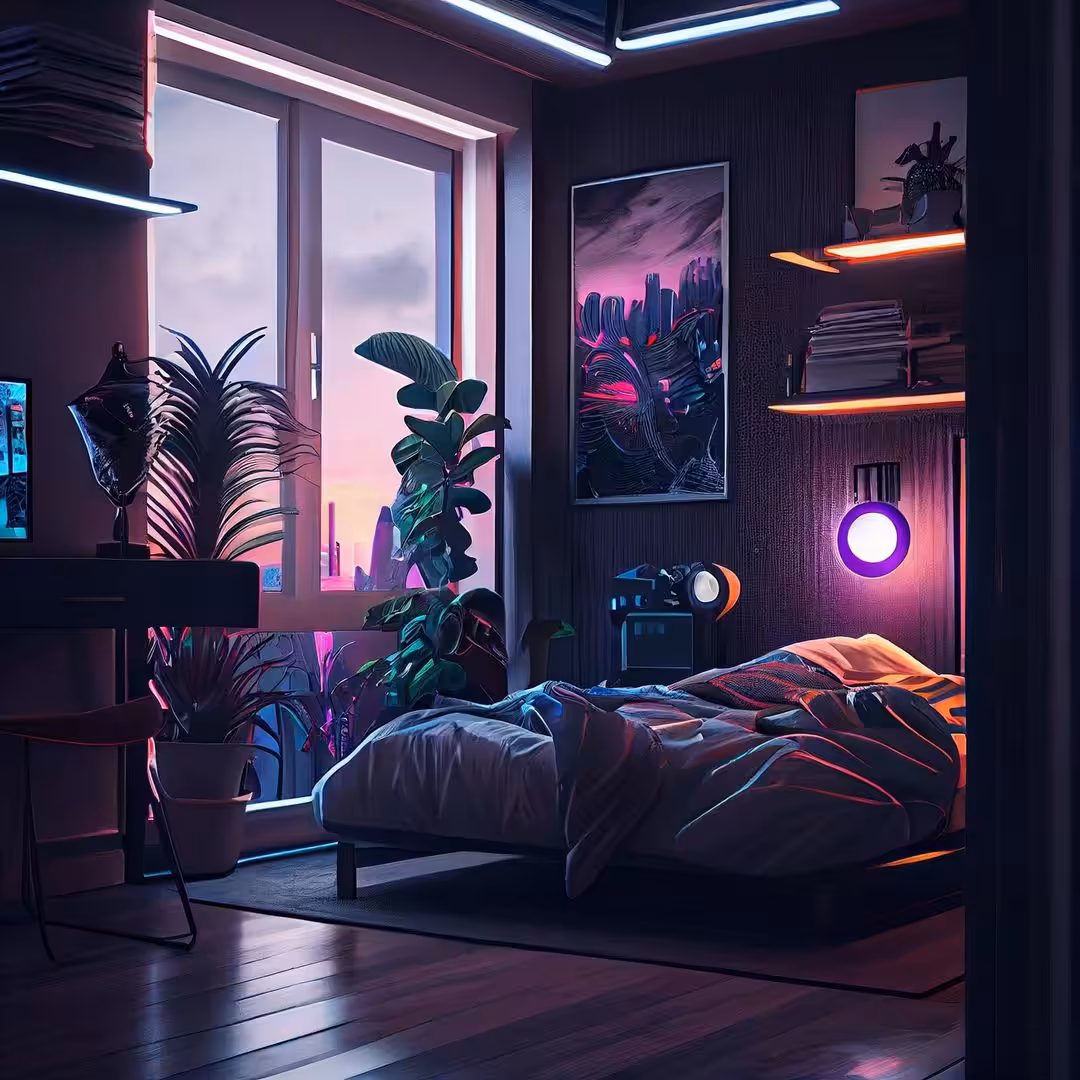 Cyber Flat-Bedroom