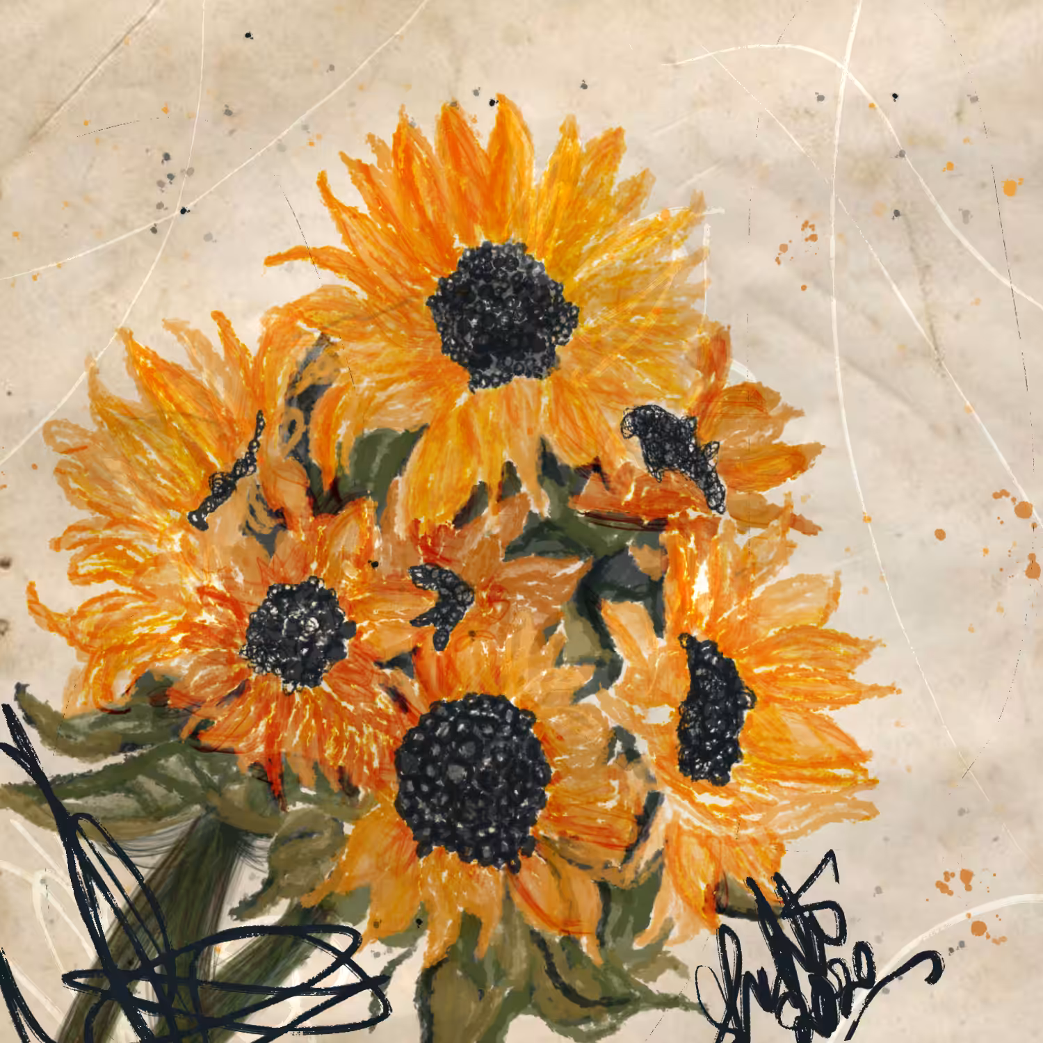 April Sun Flowers 