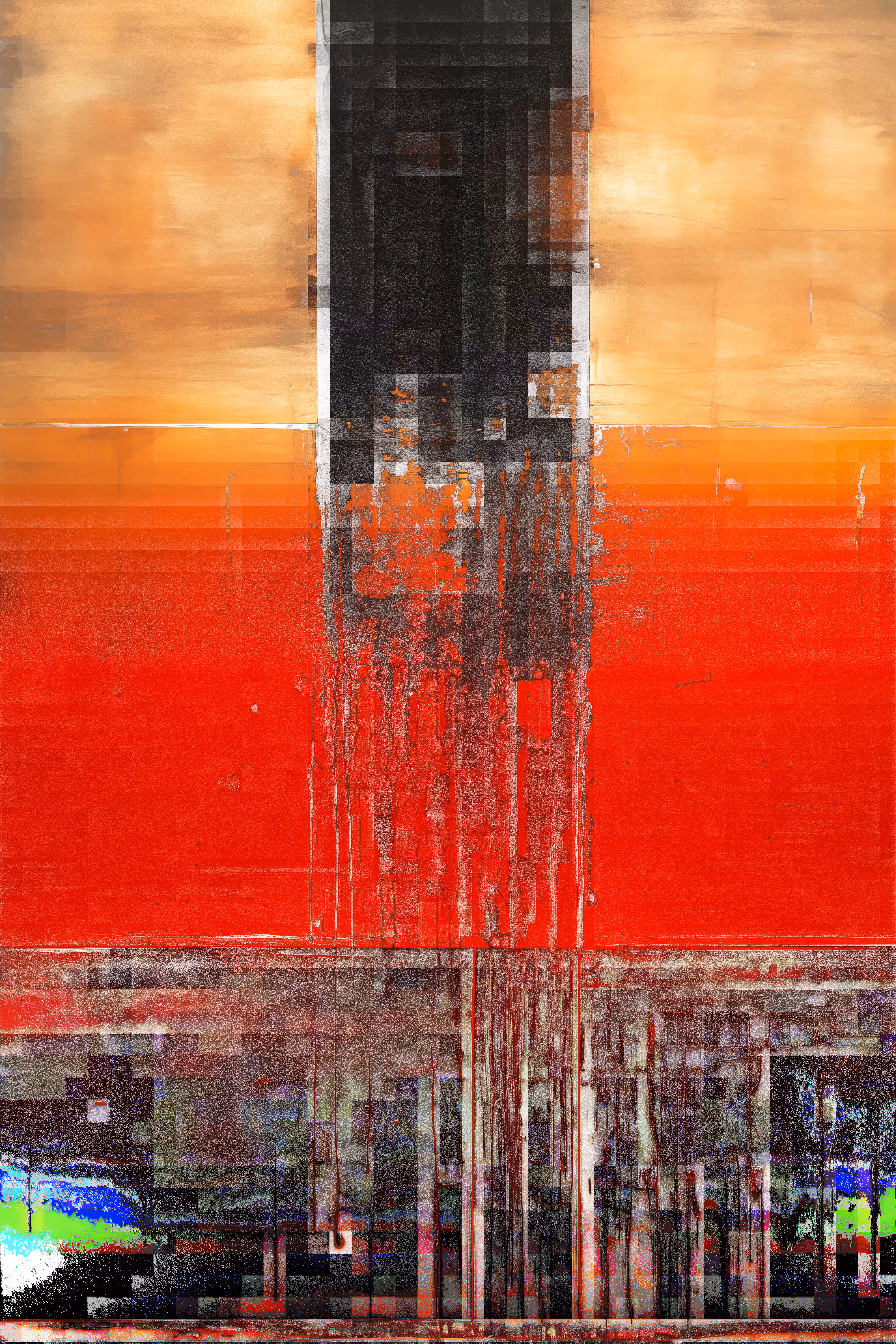 Untitled No. 6 (Dilapidated Obelisk on High AQI Sunset)