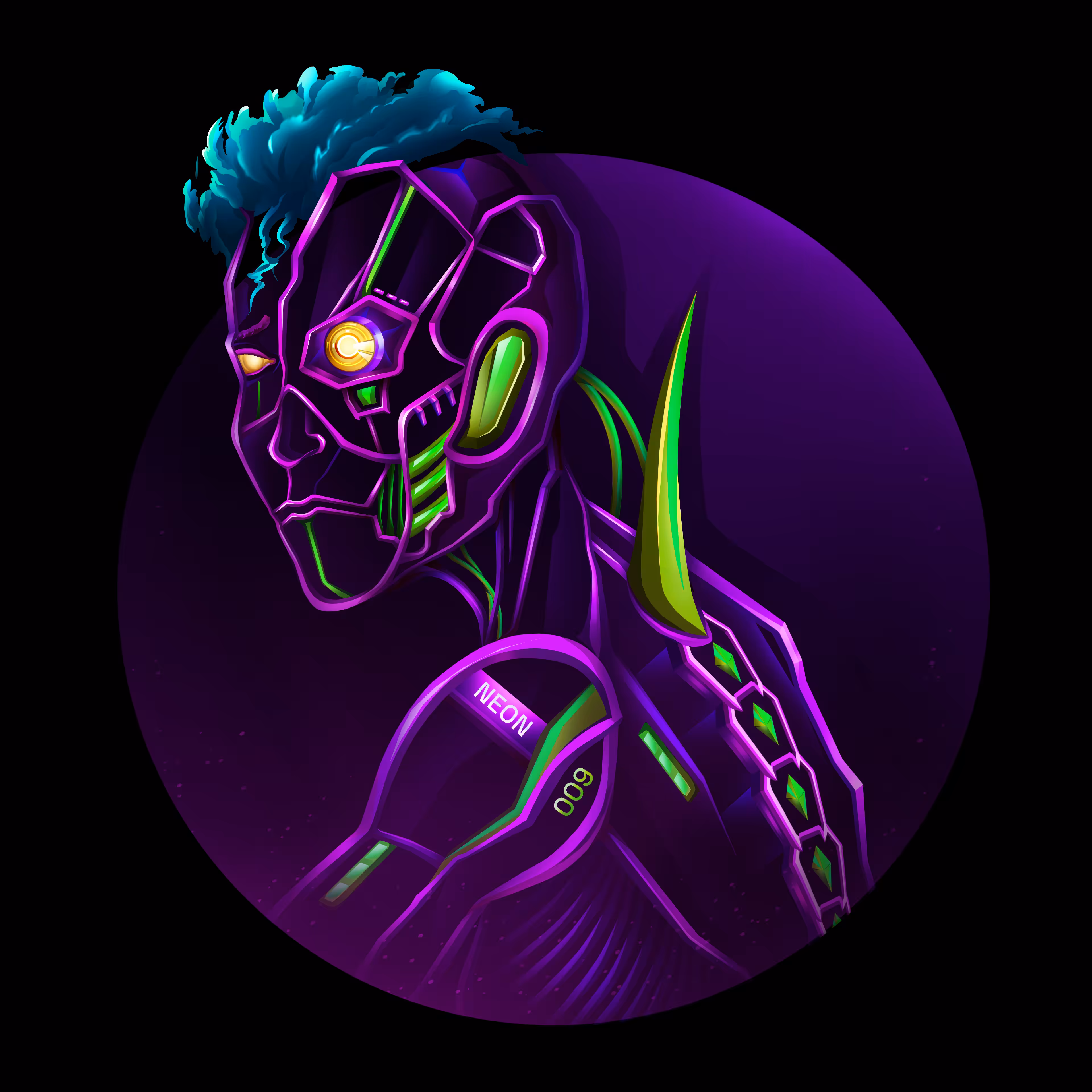 Neon Borg #009