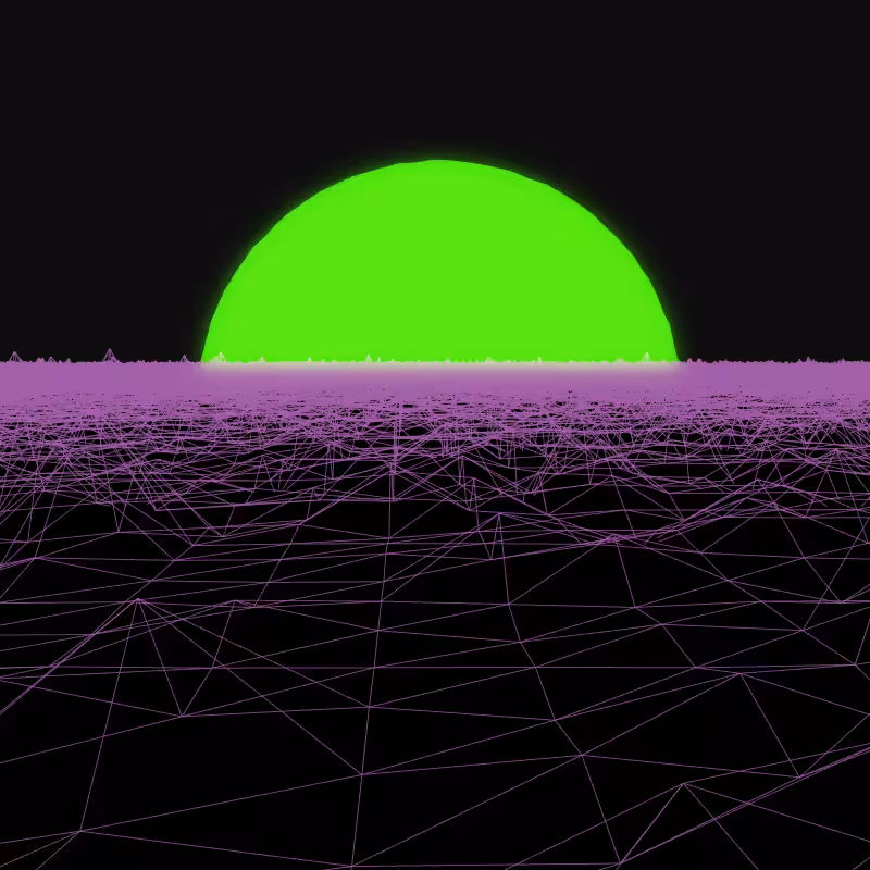 Generative Retrowave Field #125