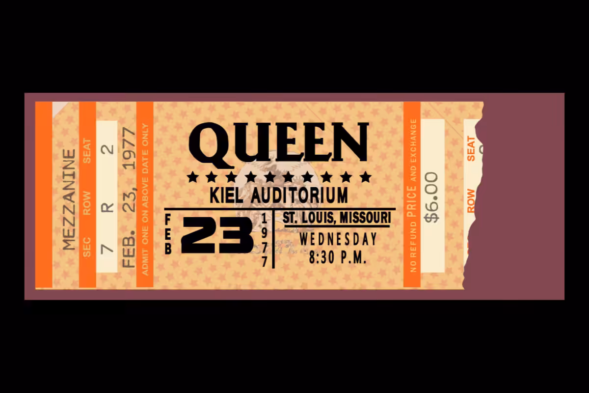 Classic Rock Concert Ticket Stub Generator #18
