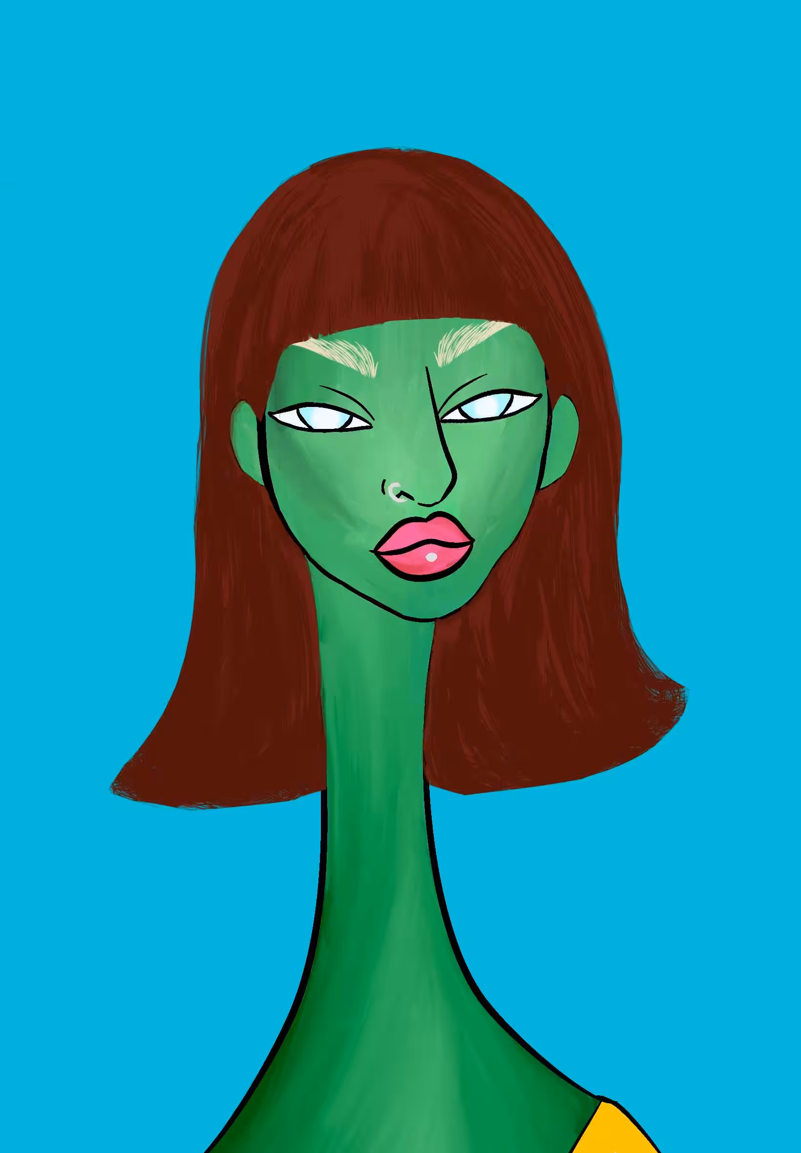 Long Neckie Lady #319
