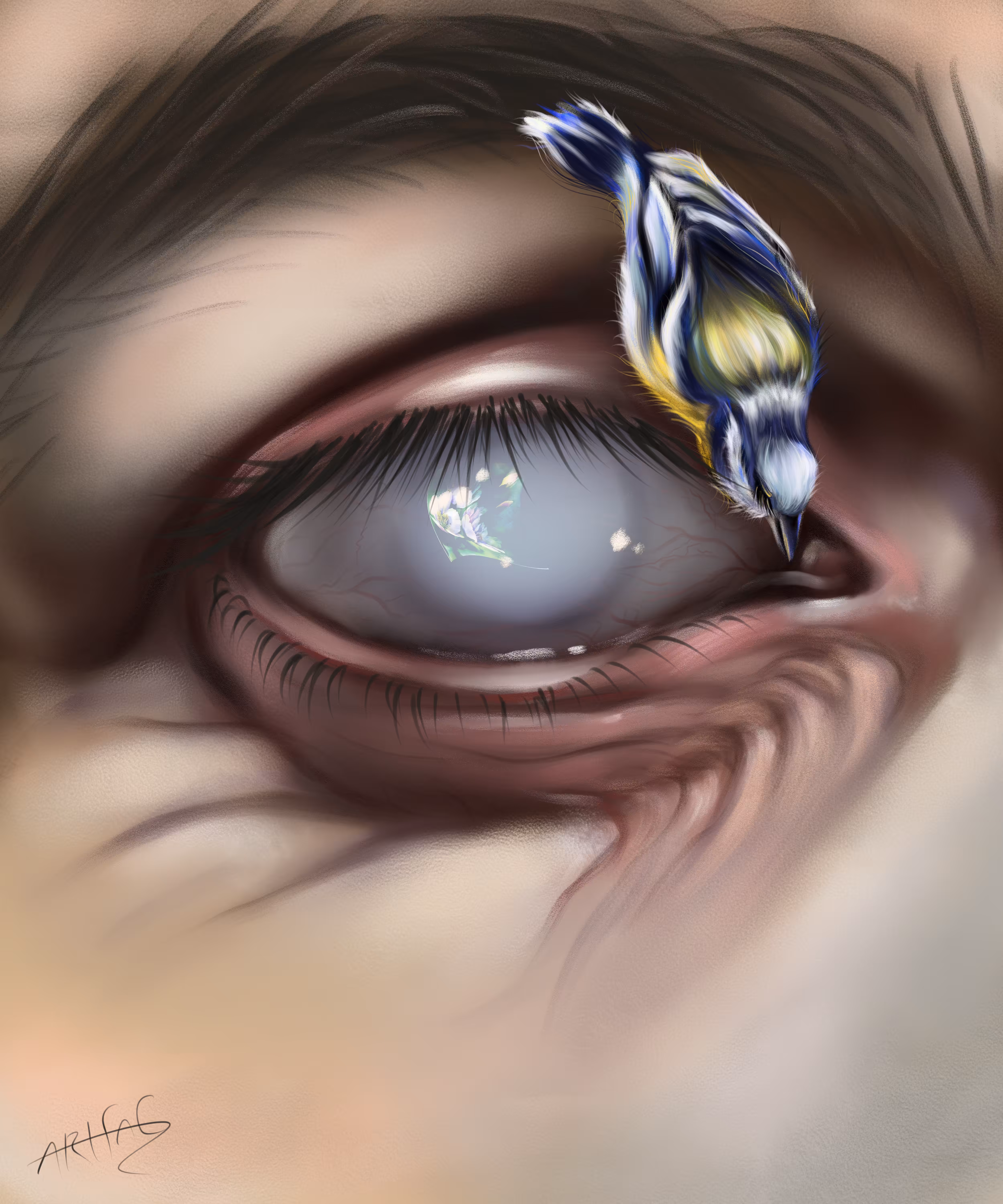 The beauty of a blind person