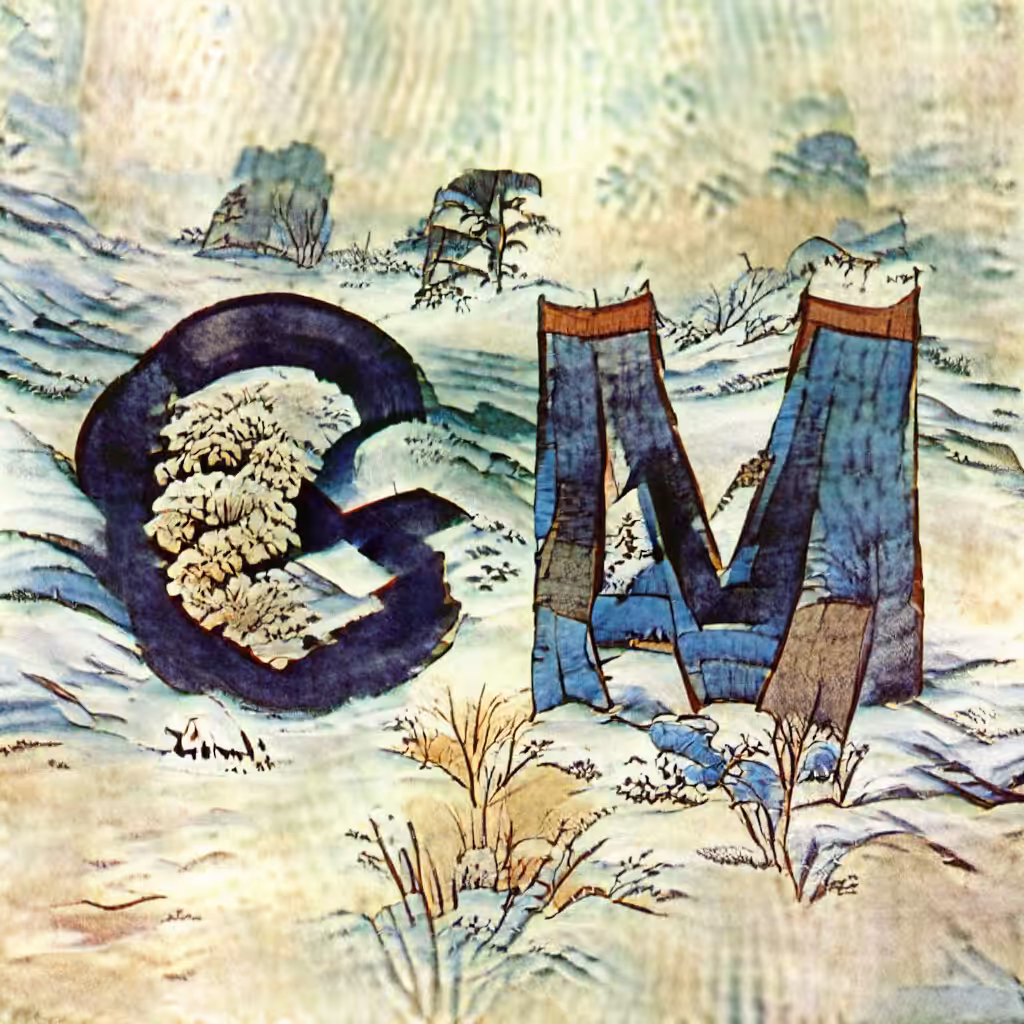 GM #36 - Winter Landscape by Hokusai