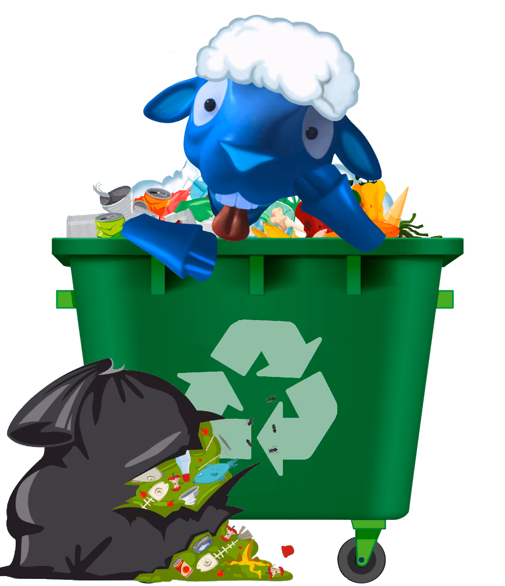 Fine TrashArt Sheeple