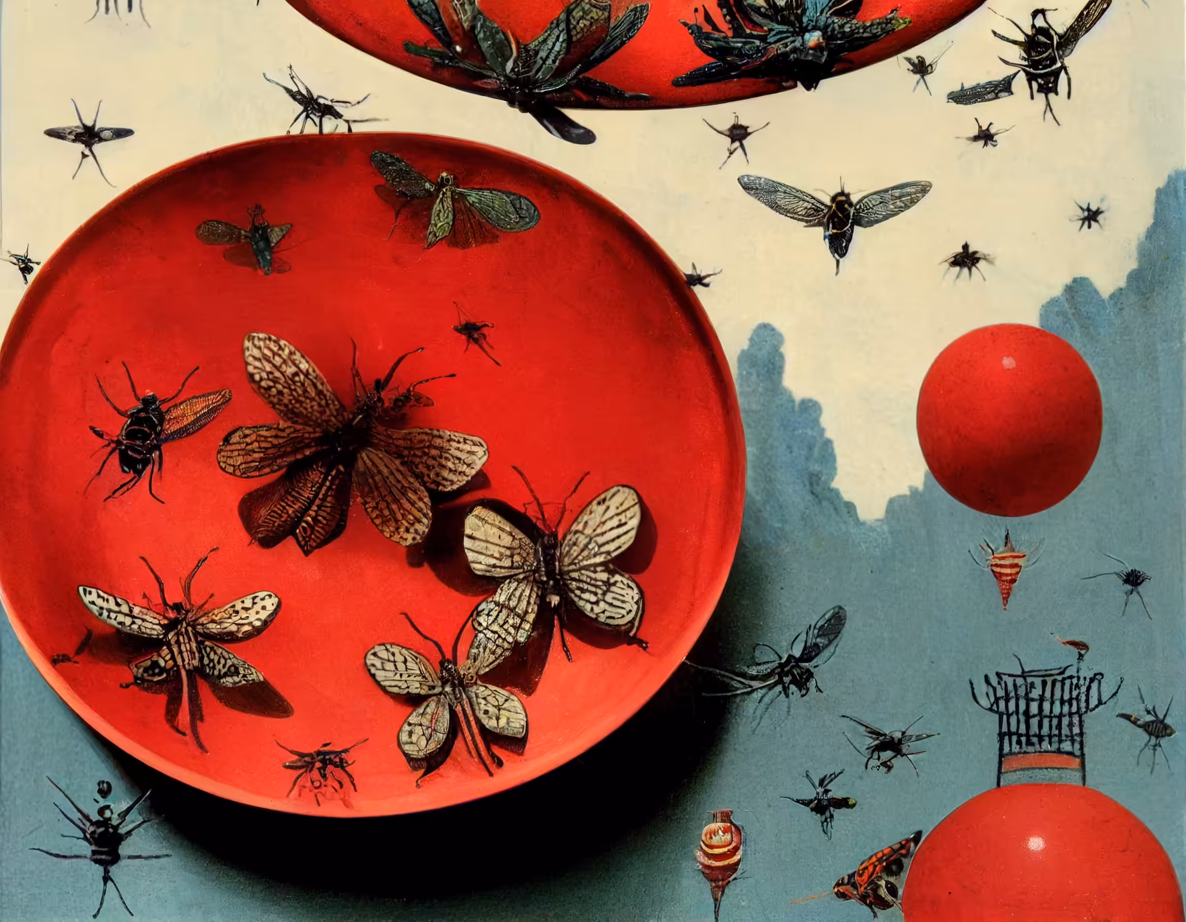 Insects & Red Ceramics