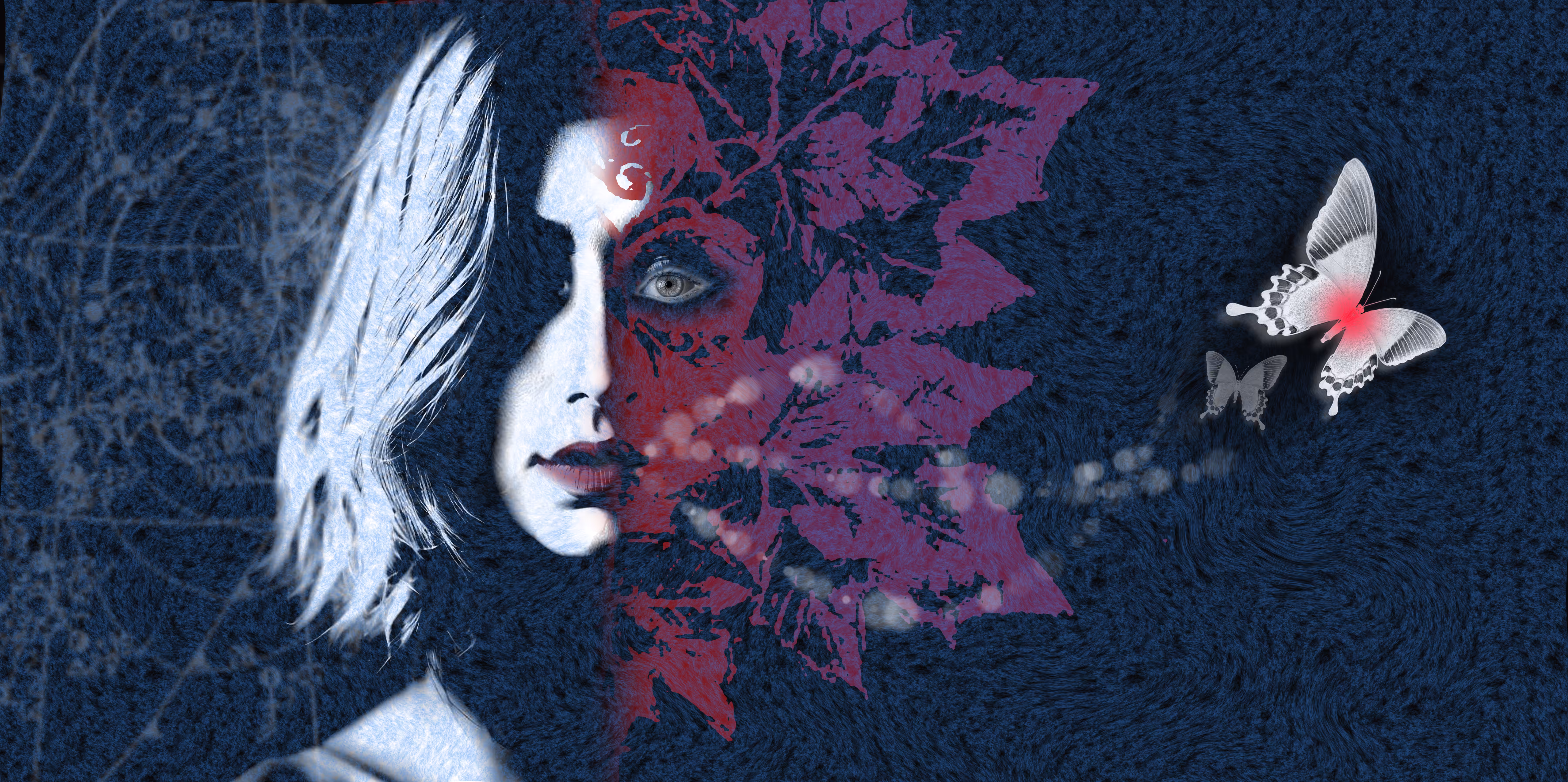 butterflies and women