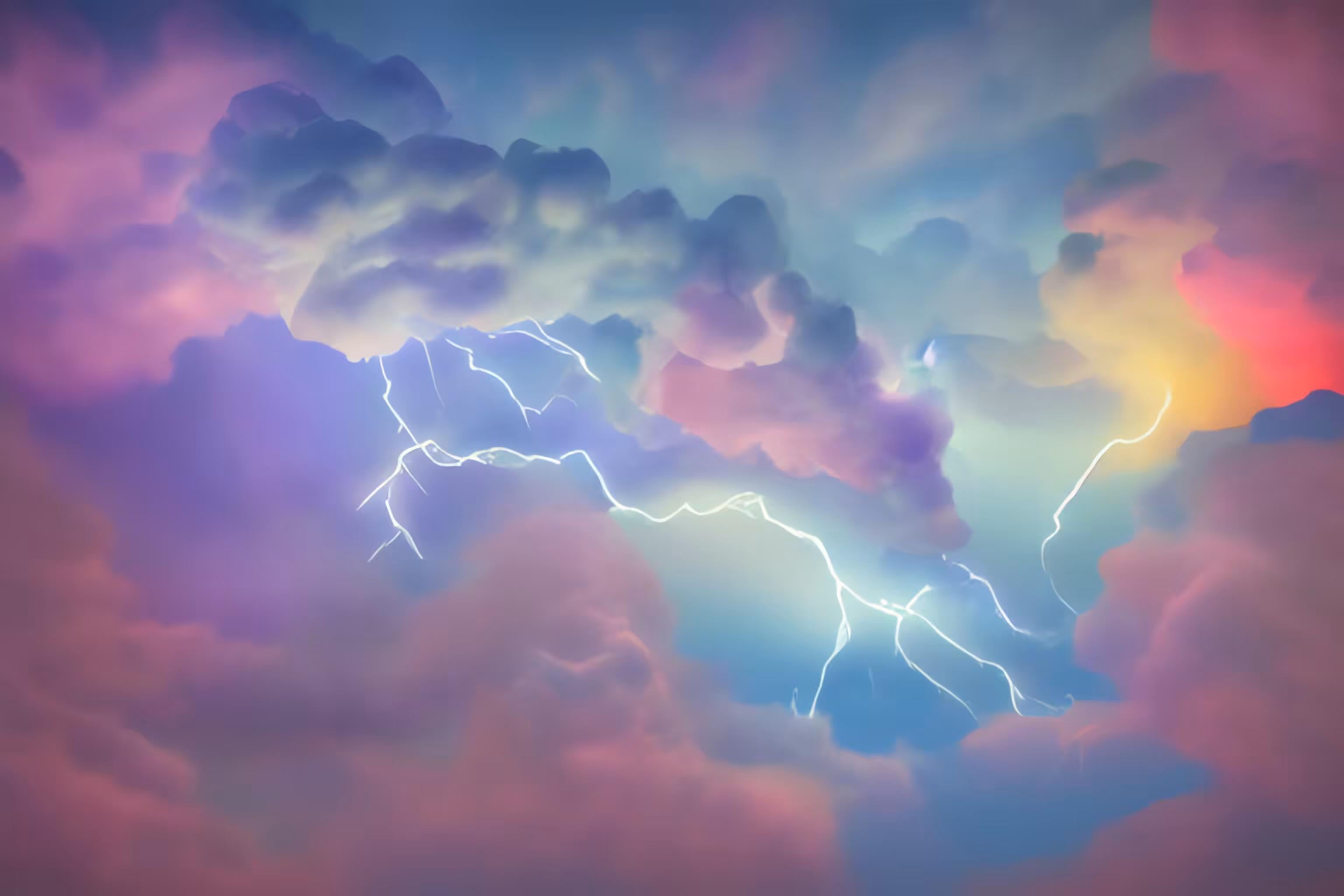 #6 Meta-Thunderstorm || ☁︎ ⚡️ ⛈ 🔥 💧 || Wind and rain, thunder and lightning