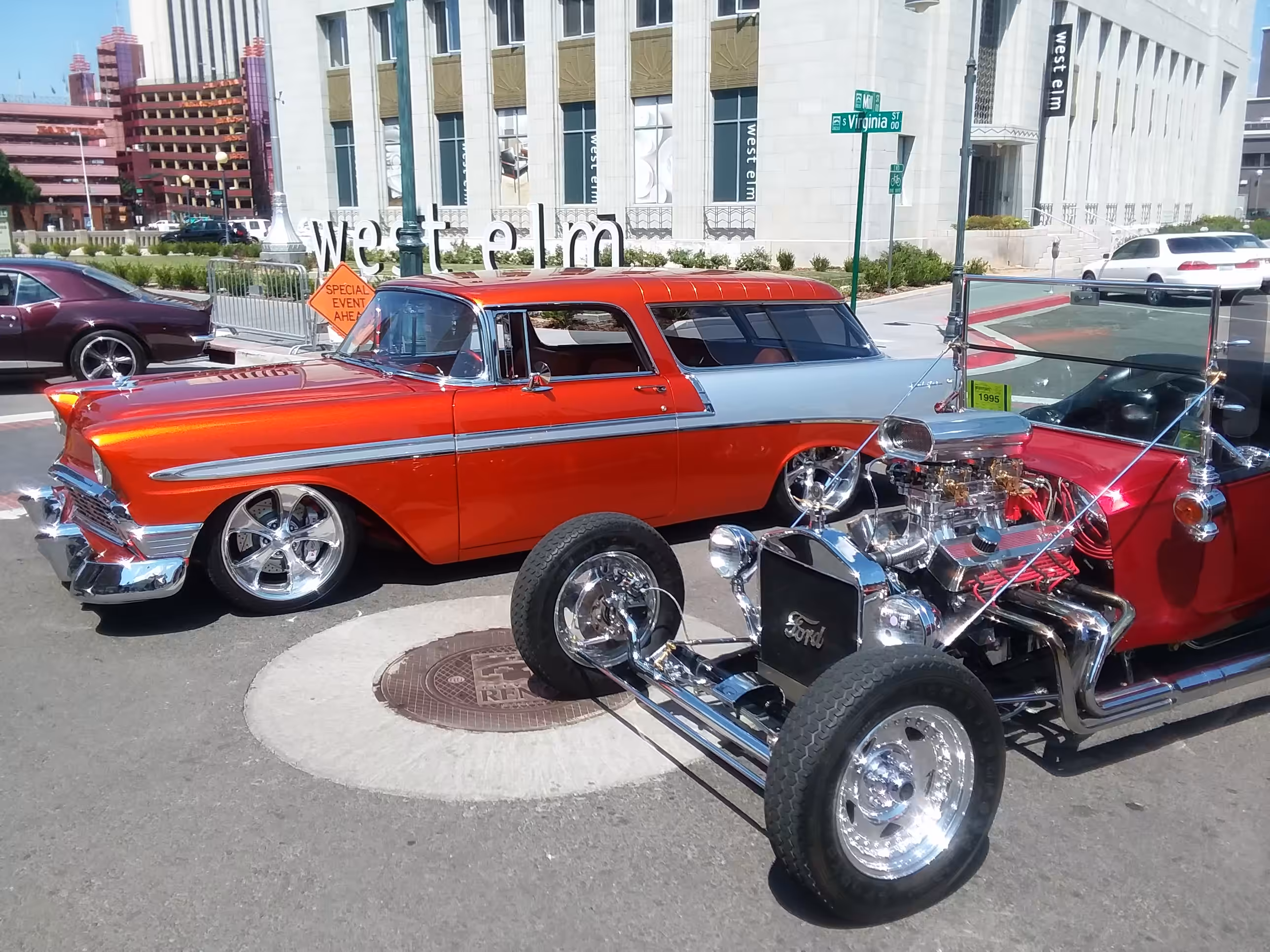 MOVING FROM A...TO...B: Ford HOT ROD & 50s Mod BEL AIR Sweet Pair
