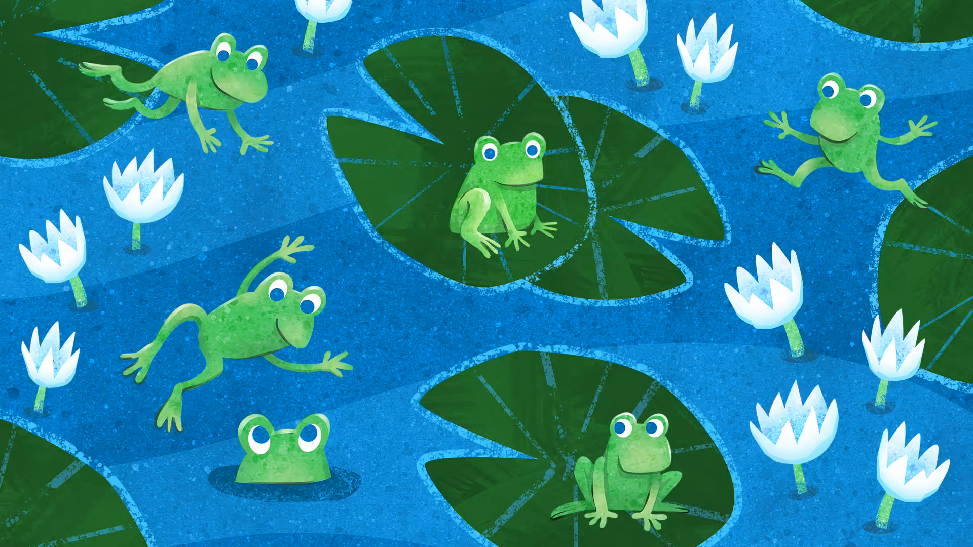 Frogs and Lily Pads