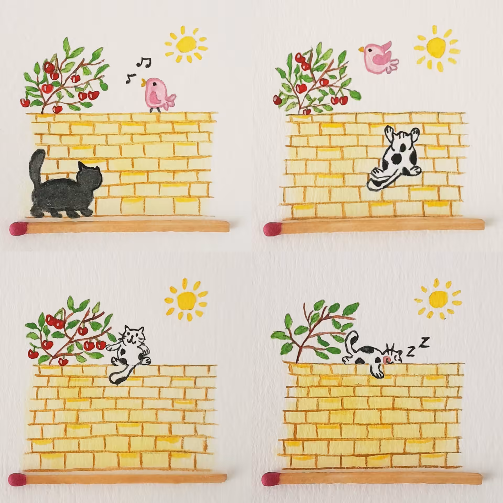  Matchstick: Narrative Cat and Cherry