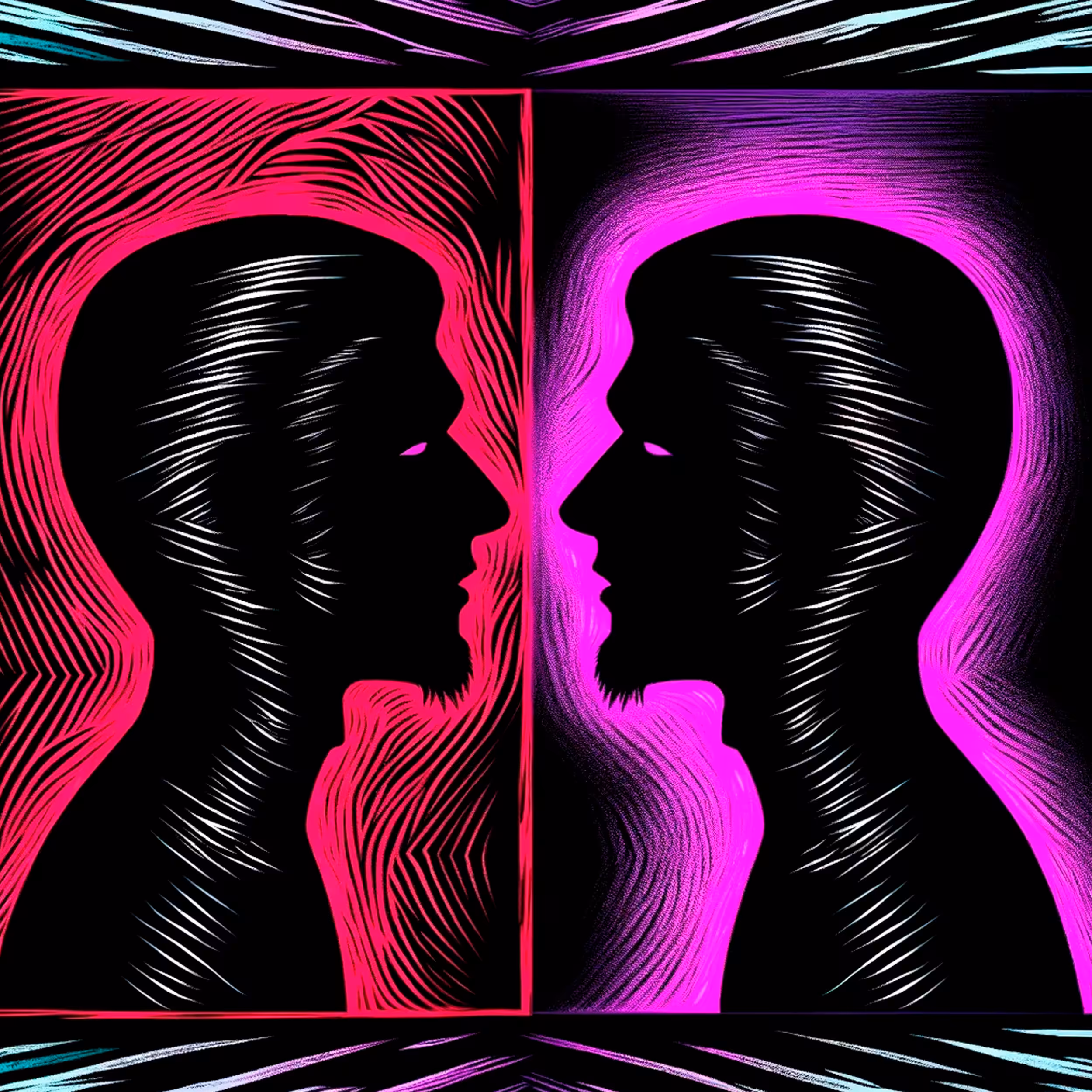 Abstract Digital Emblem: Digital Emblem 68 - Brother and Sister Part Two