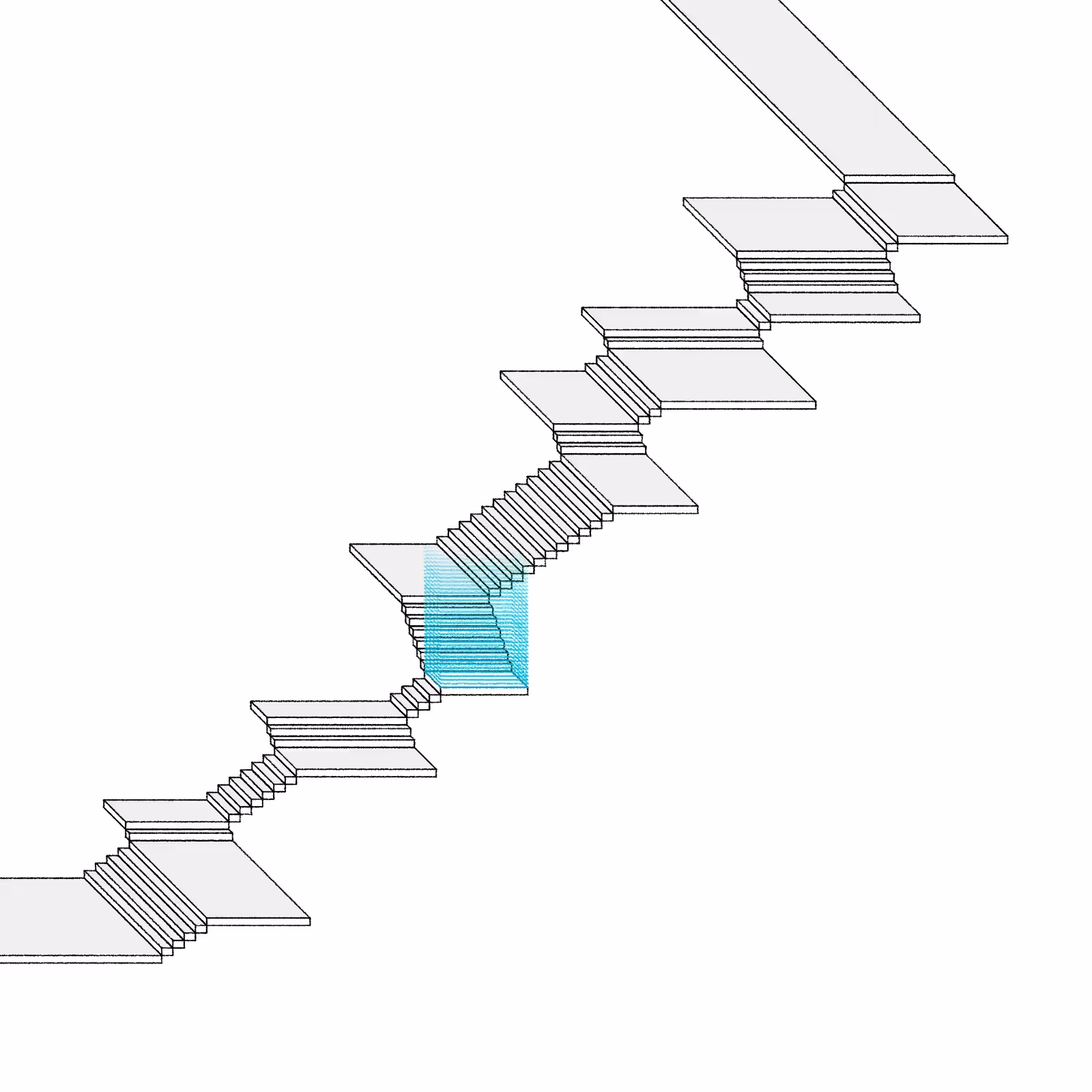 Stairs in a room #82
