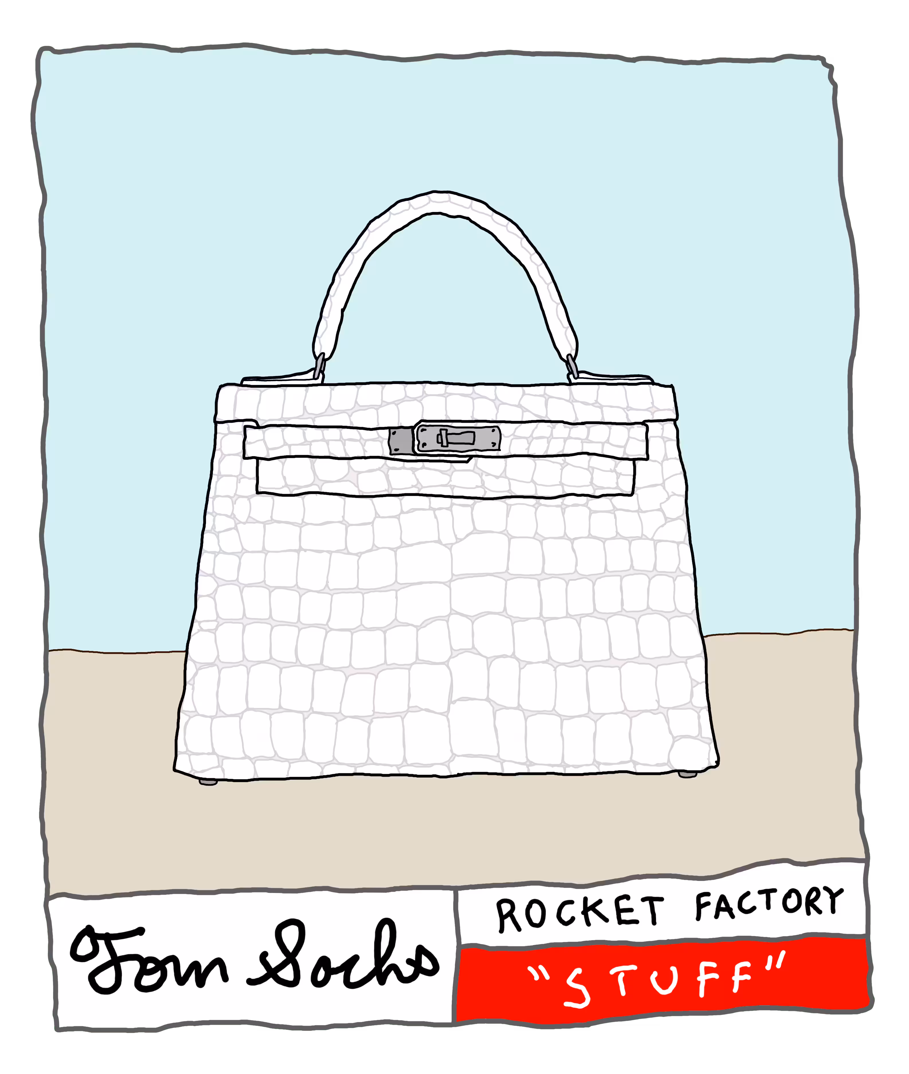 White Crocodile Bag