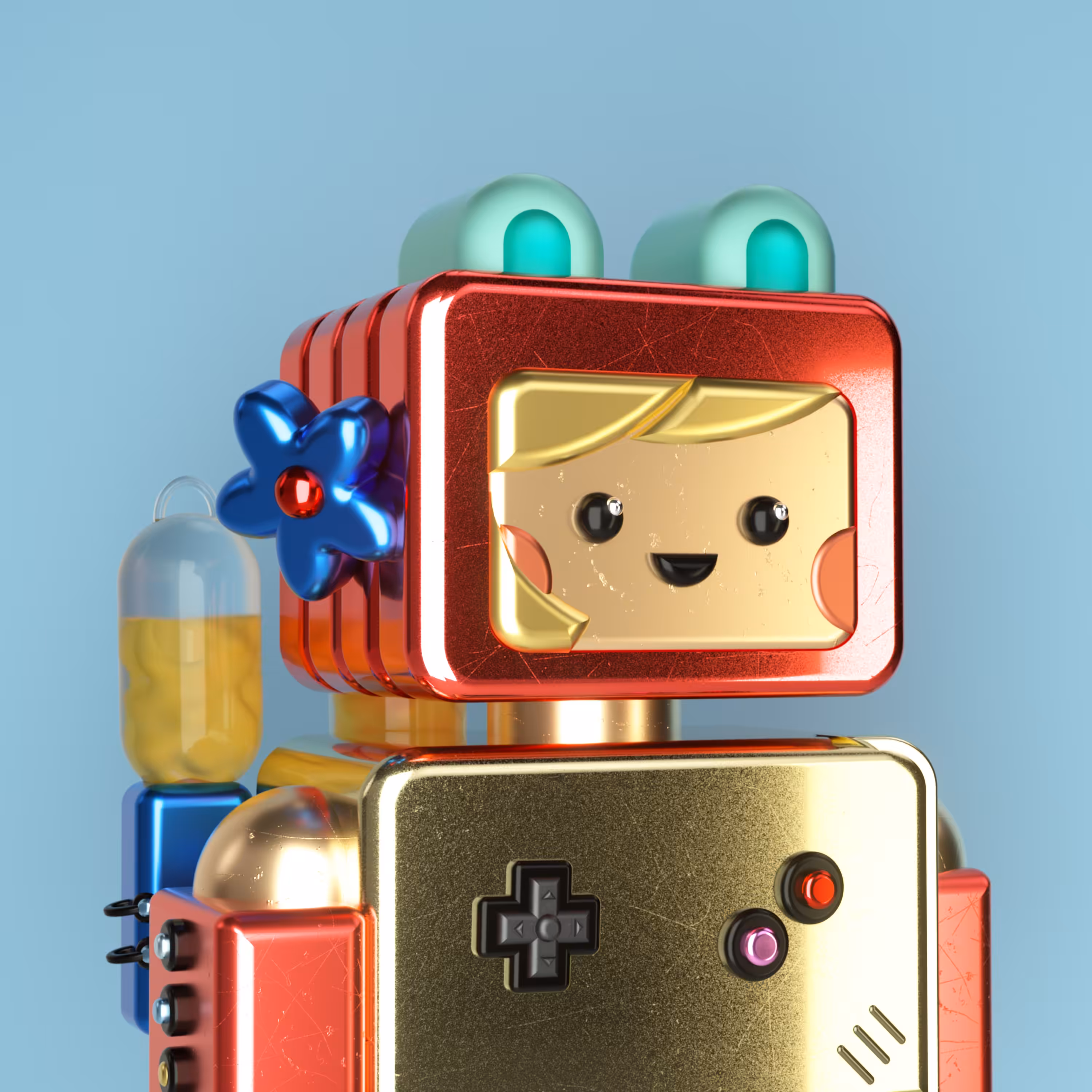 gm 3D - Roboto Cyborgo #1580