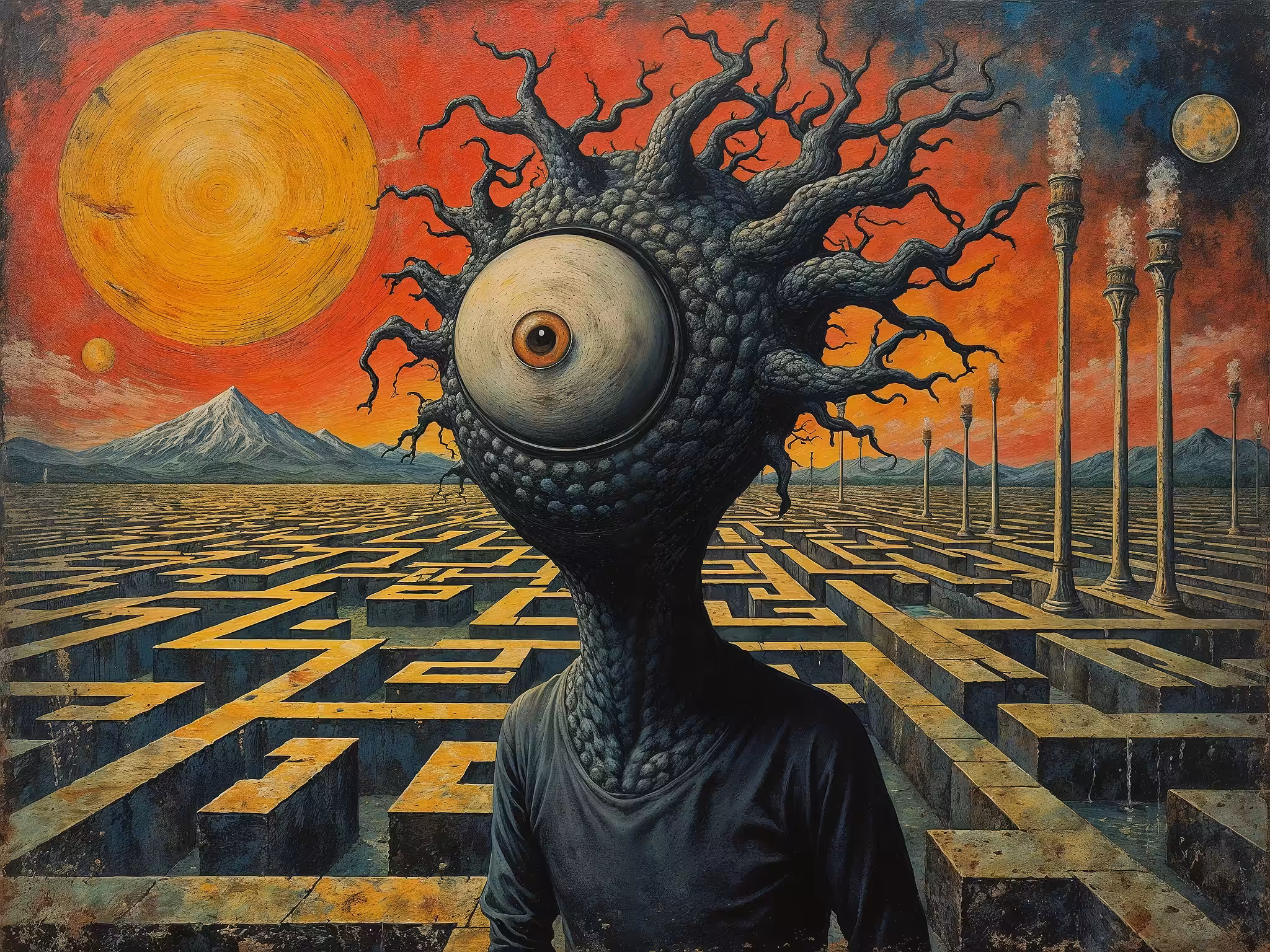 "stuck in a maze"