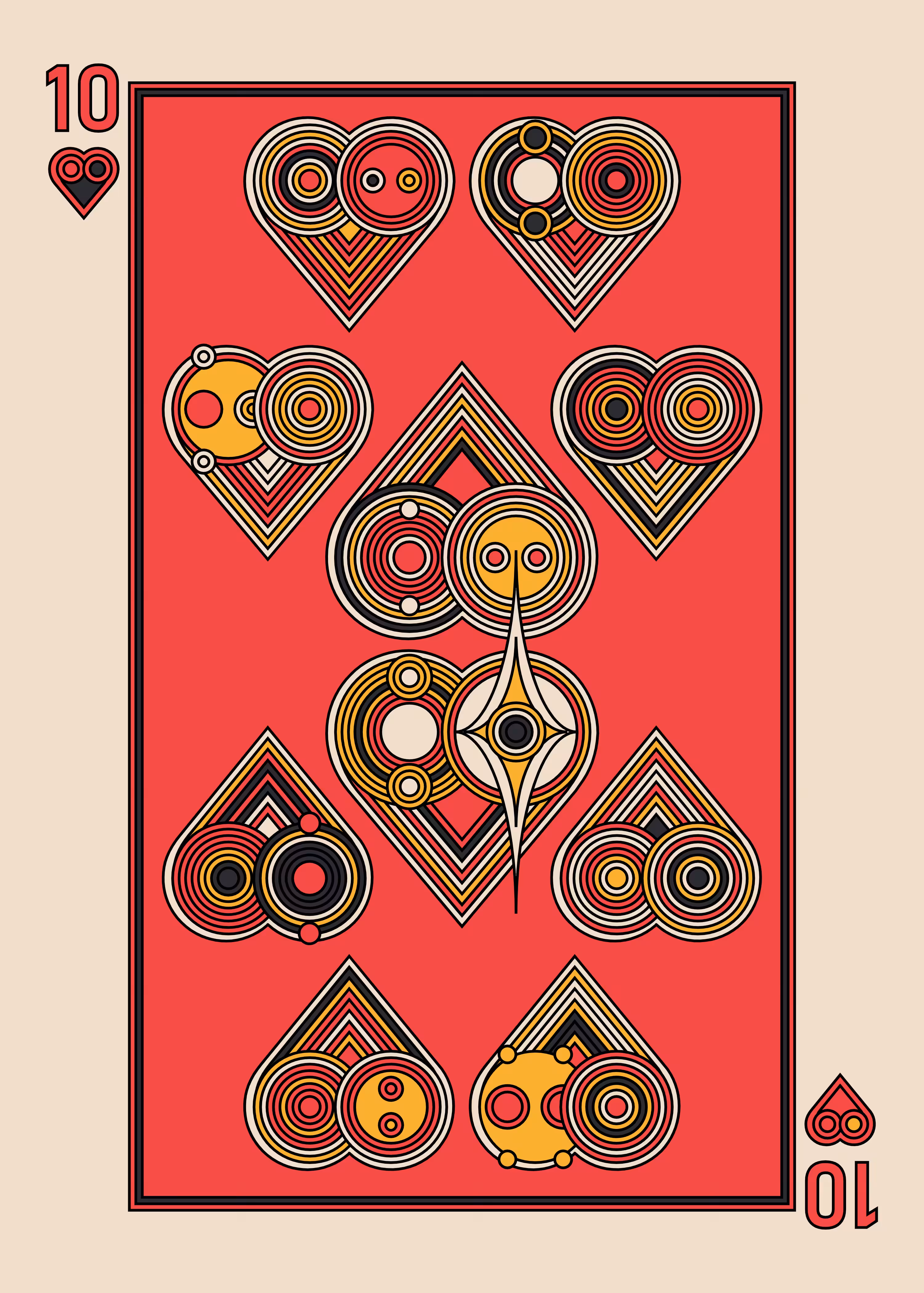 Ten of Hearts Dark