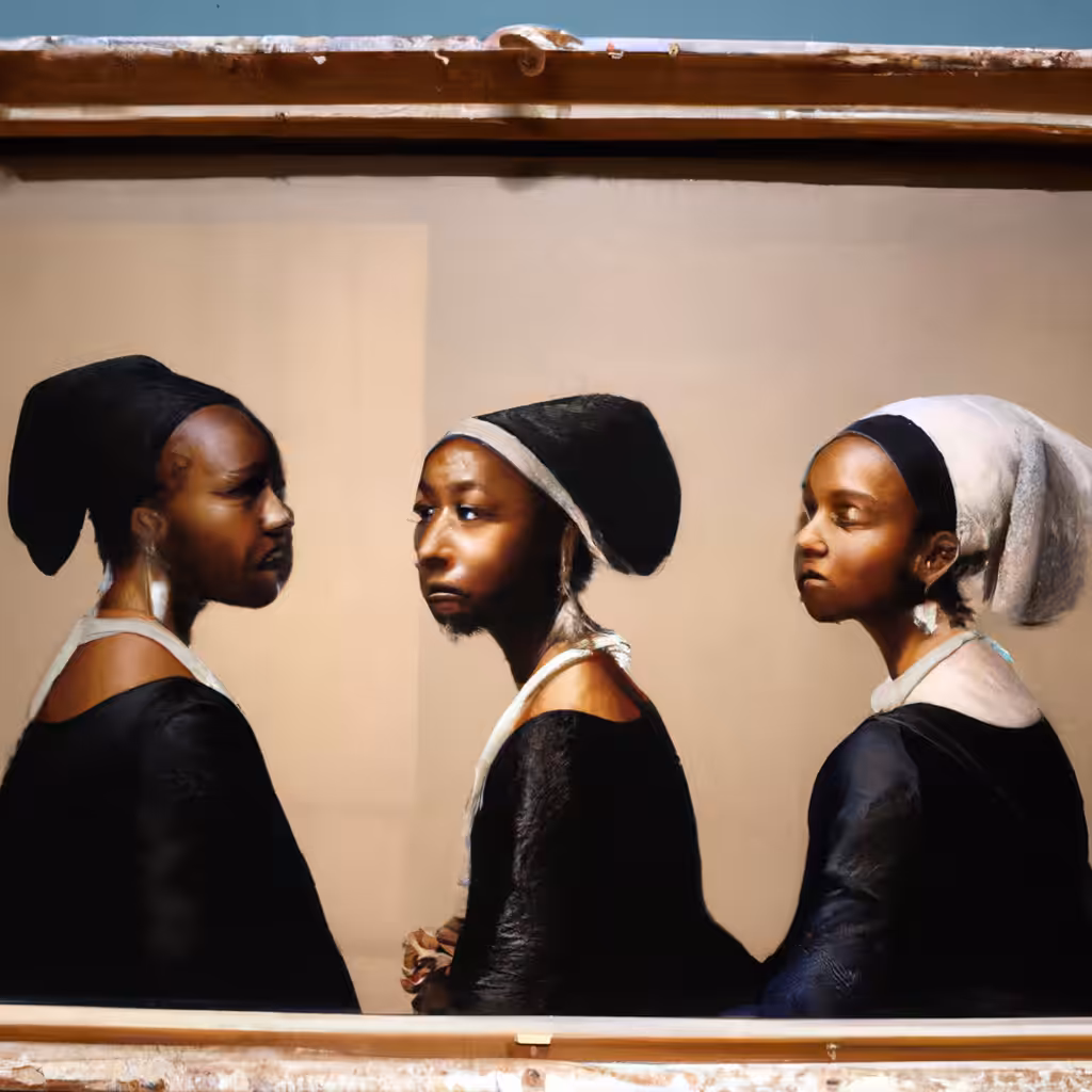 'Girls in Galleries with Pearl Earrings': Photograph #6