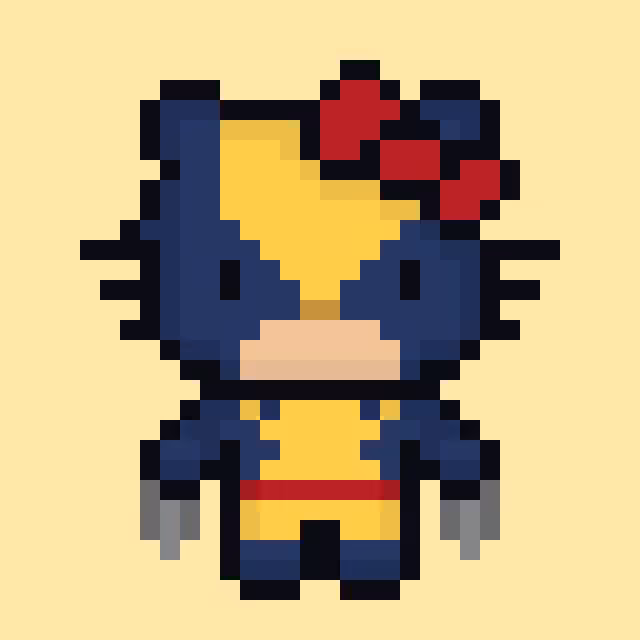Henllo Kitty Wolverine #002