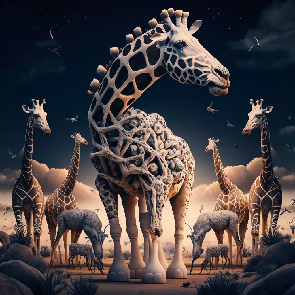 Thor and the Giraffe Herd